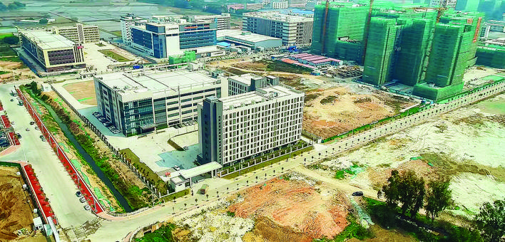     东江湾产业园项目加快建设。
