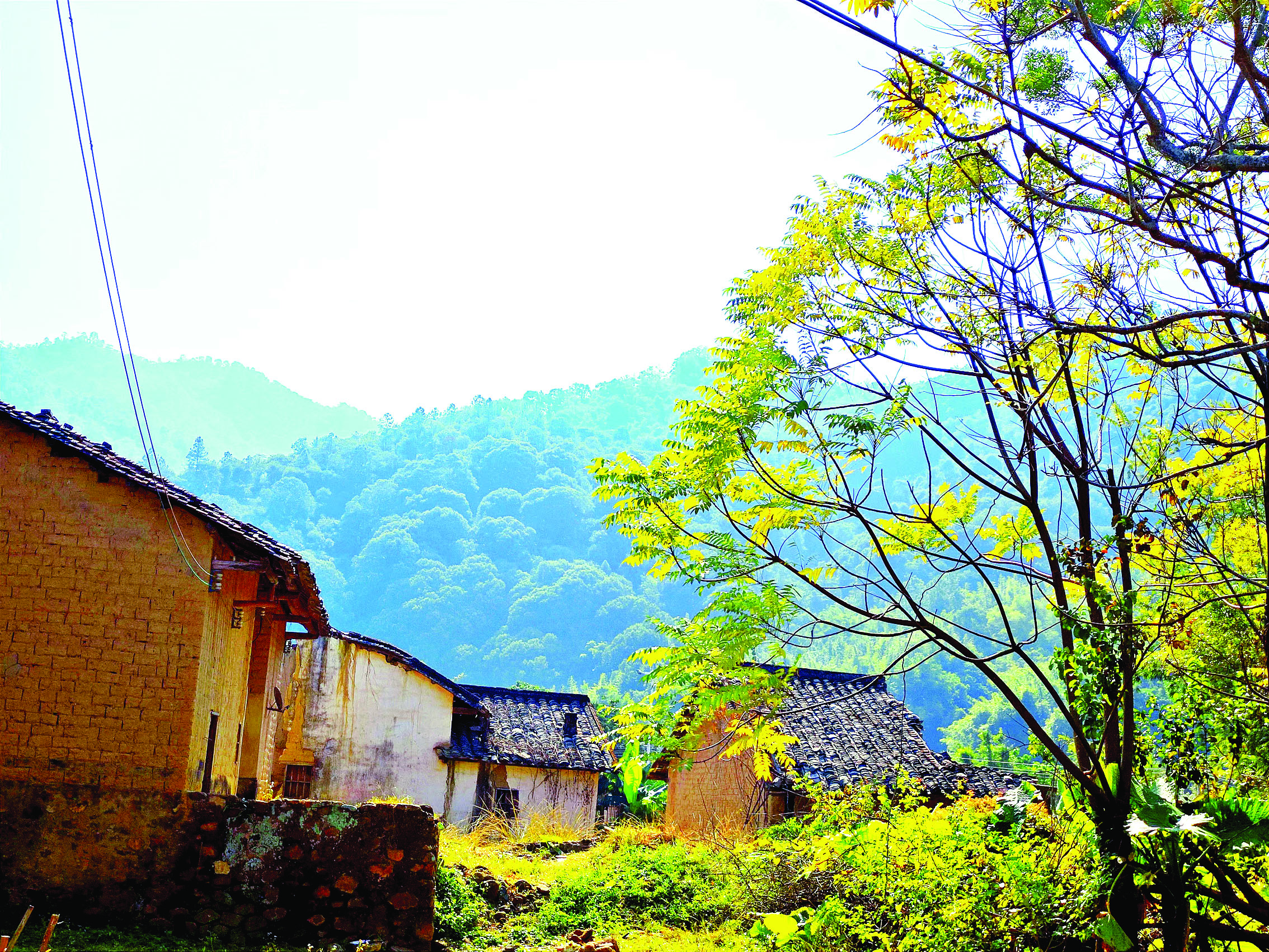     观音山村古围屋。