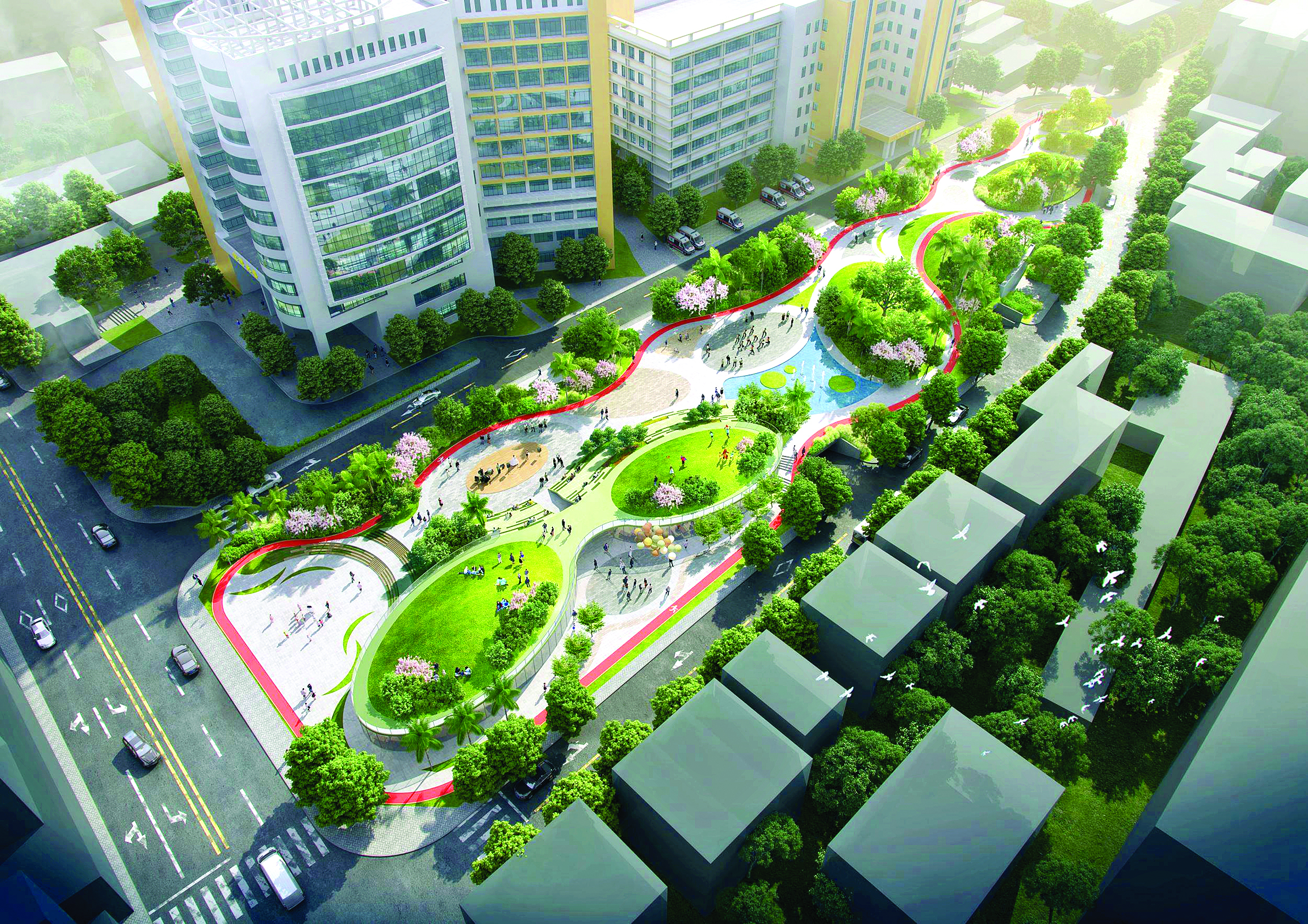     博罗县妇幼保健院新院效果图。