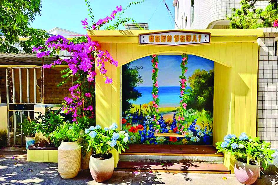     衙前村“美丽庭院”。