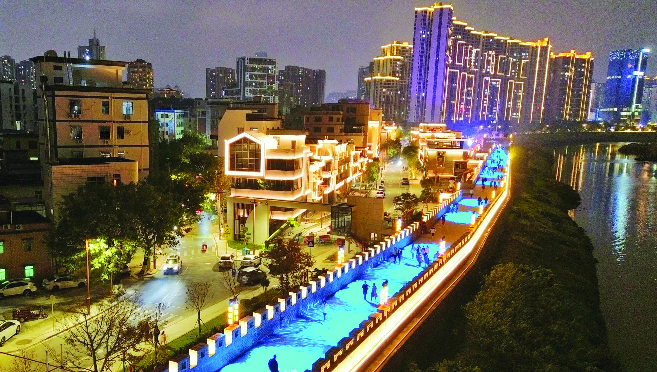     淡水墟文化特色街区。