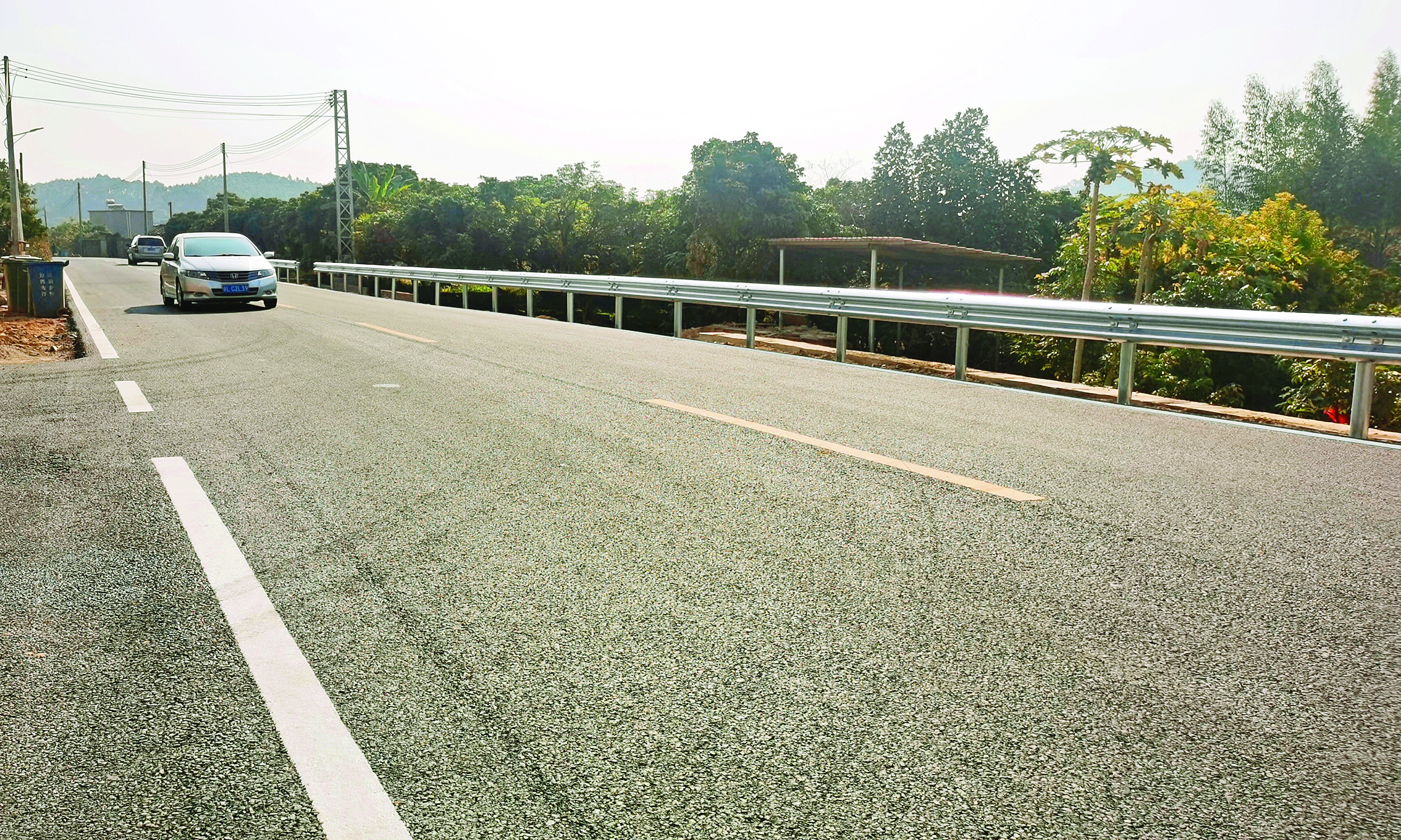     建成通车的X199线泰美至柏塘段。惠州日报记者朱丽婷 摄