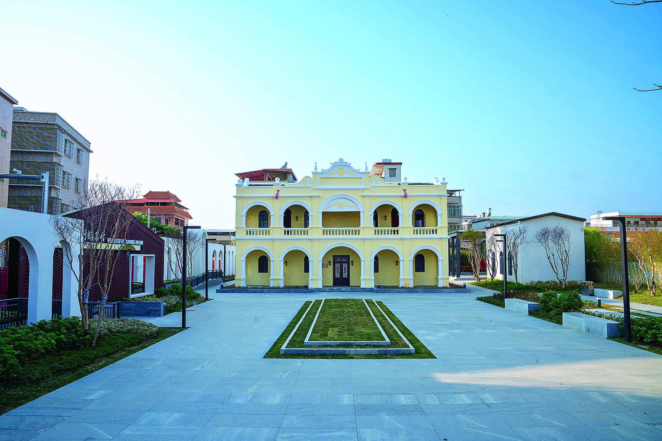 <p>    白花镇重点打造的美丽圩镇客厅。</p>