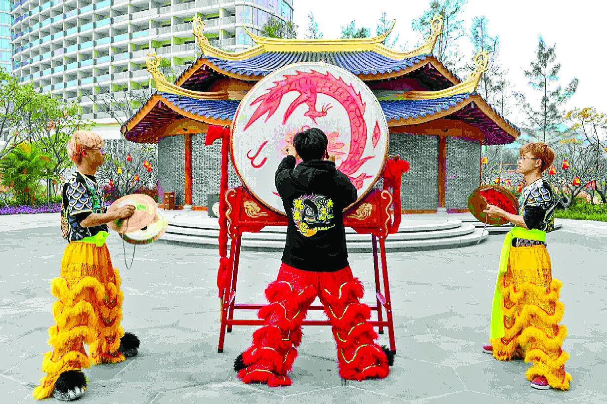     惠东港口，开春大鼓敲起来。惠州日报记者赖金朗 摄