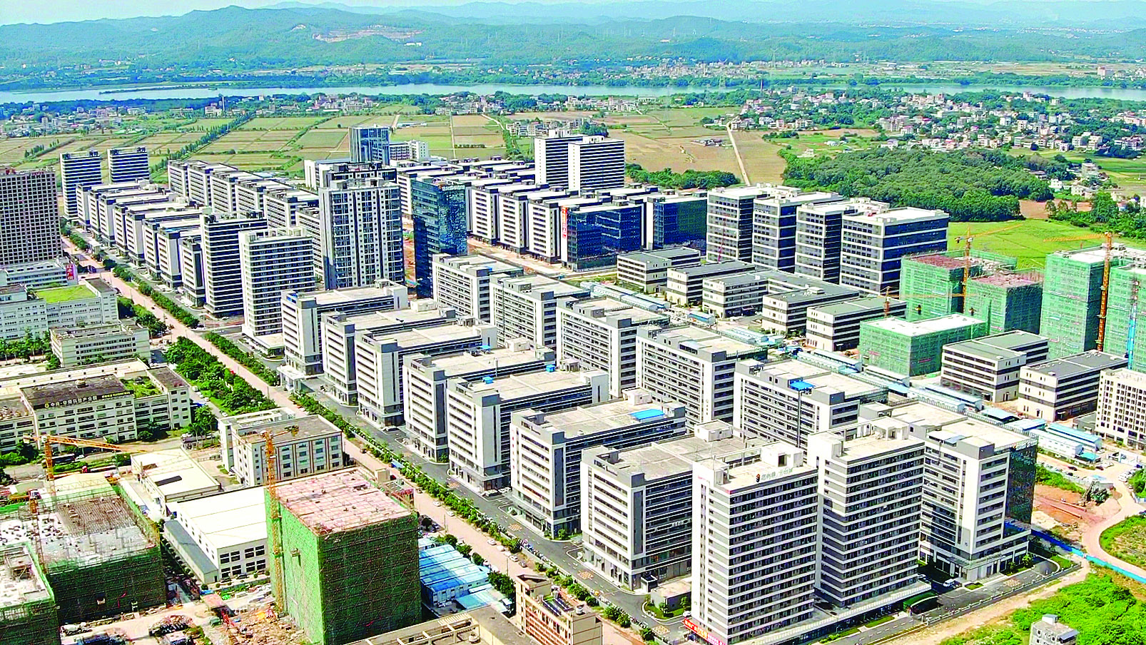     惠城高新区发展速度不断加快，园区面貌日新月异。惠州东江图片社供图