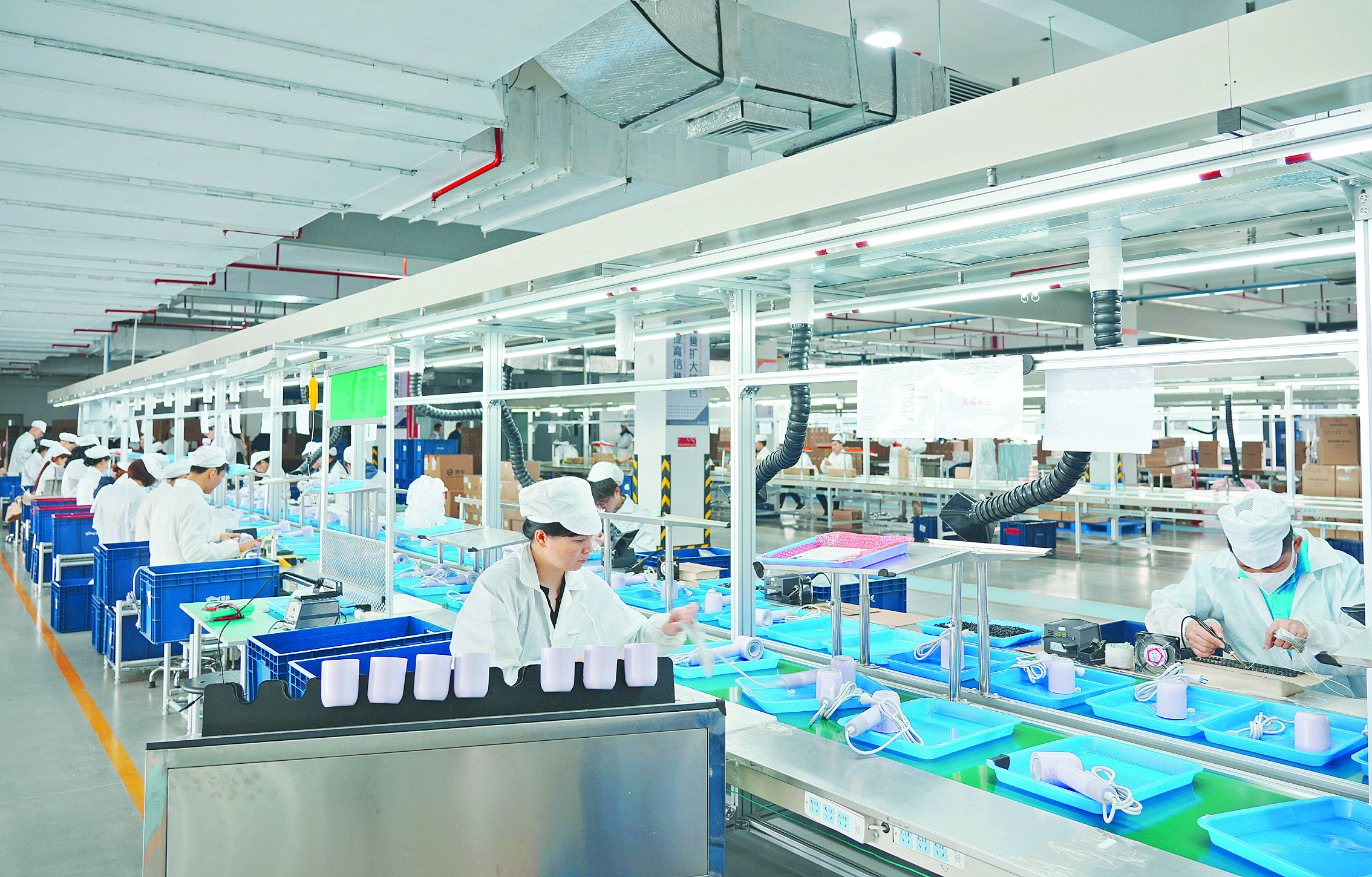     广东威林科技股份有限公司生产车间。惠州日报记者张艺明 摄