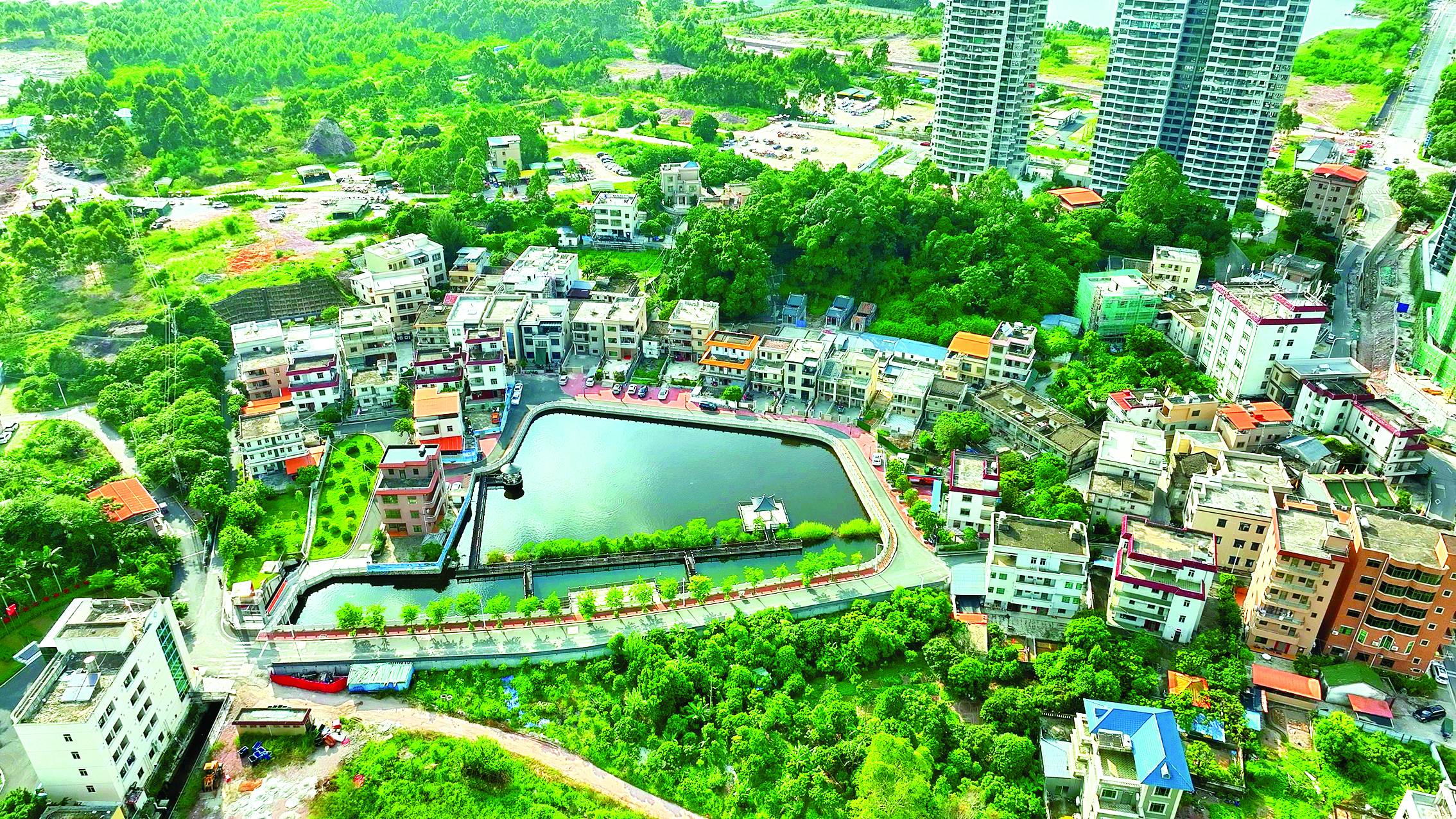 <p>    澳头街道衙前村景色宜人。</p>