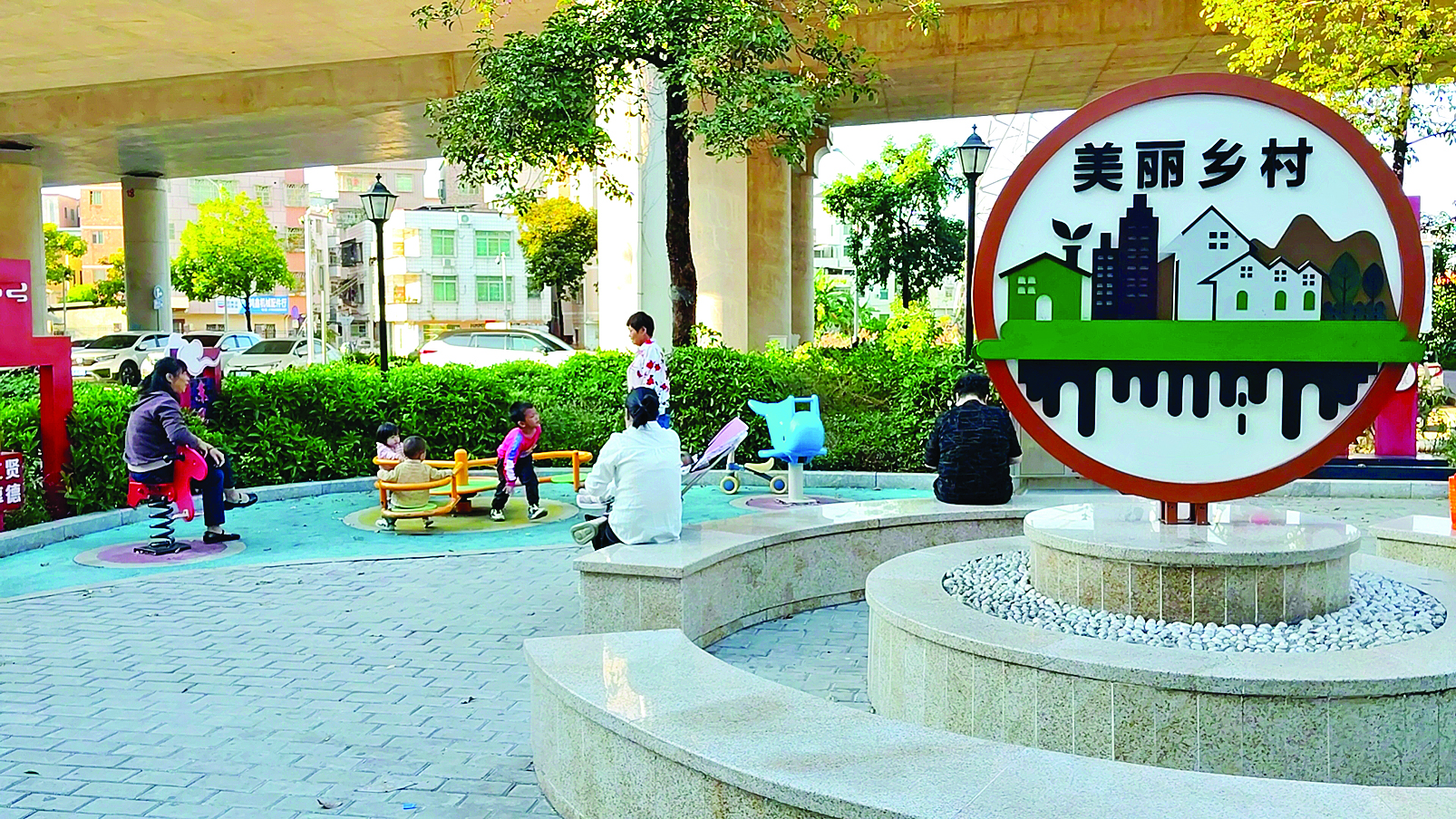     小金口街道东风村民小组“口袋公园”为村民提供休闲好去处。