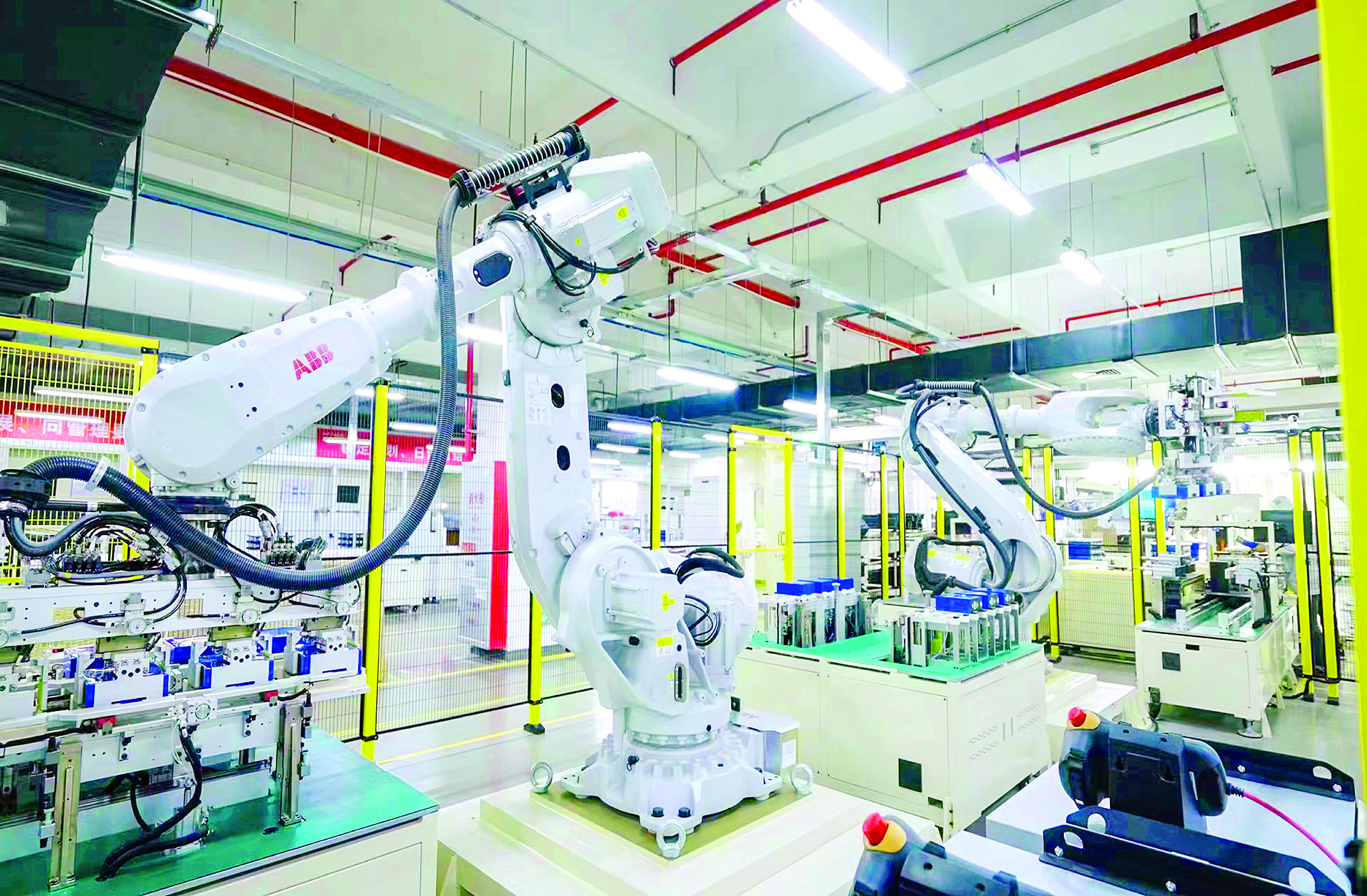     博罗企业自动化生产车间。