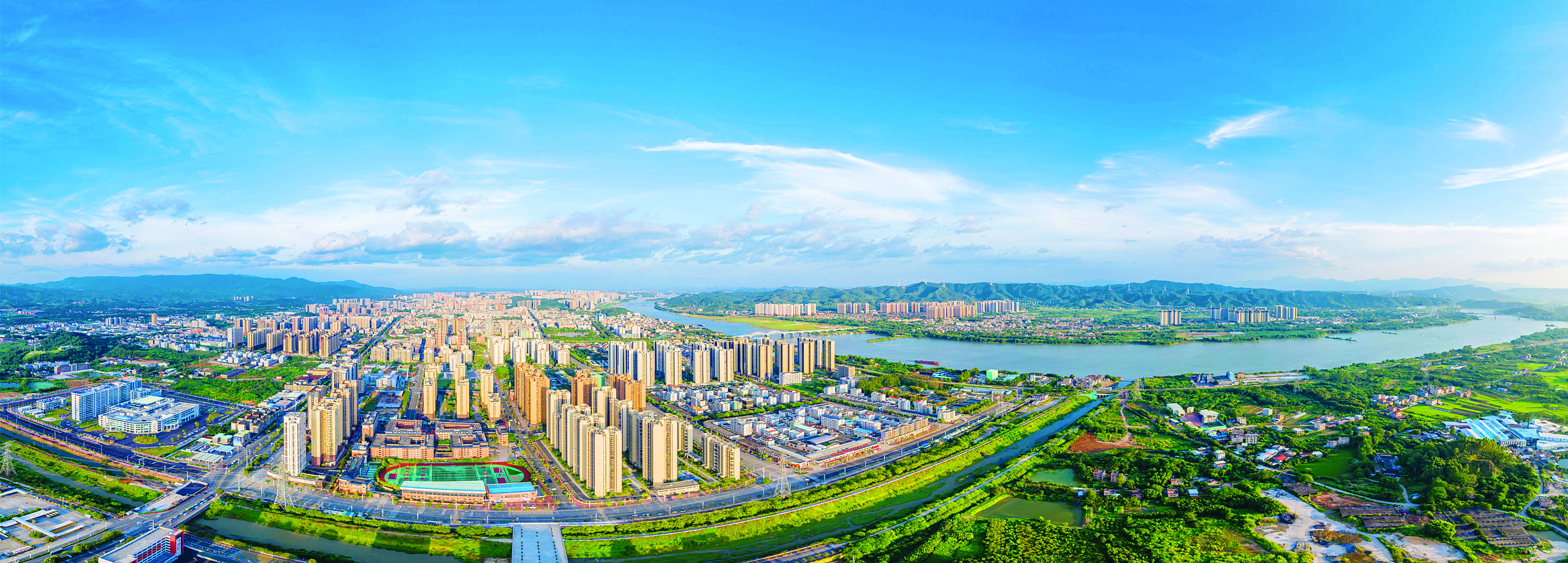     县城航拍图。 博罗宣供图