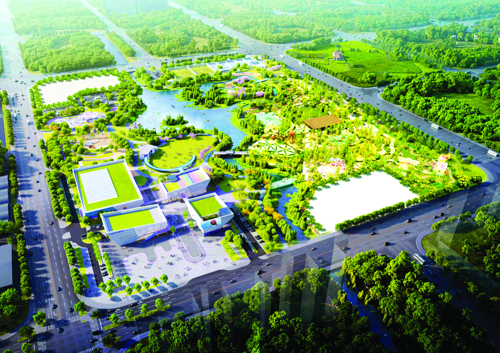     惠州市全民健身场地设施补短板项目（市儿童公园项目）效果图。图片由市城投集团提供