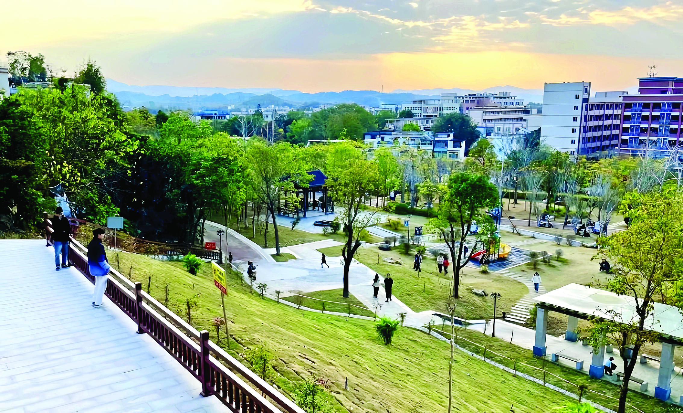     面貌焕然一新的龙门七星山公园。   惠州日报记者黄宇翔 通讯员龙融心 摄