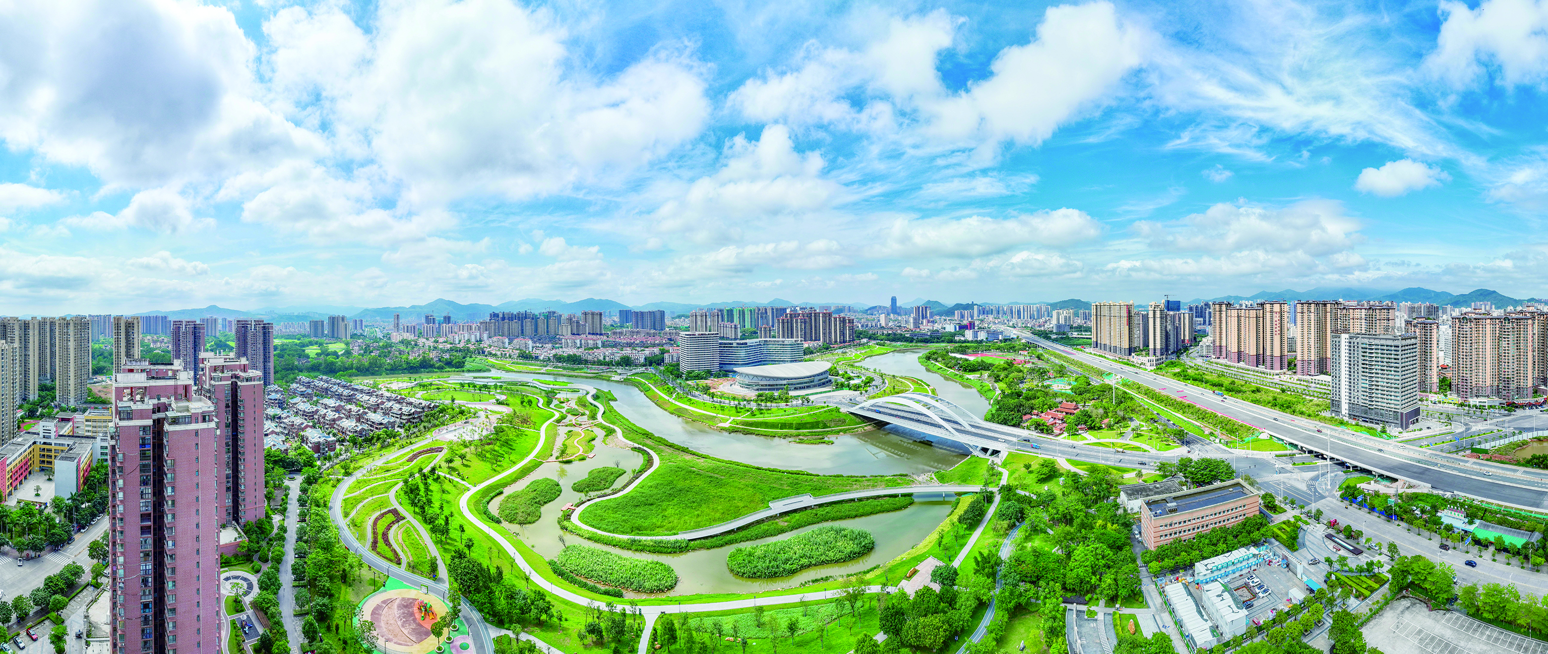     健康公园——惠阳半岛体育公园。  图片来源：惠阳融媒