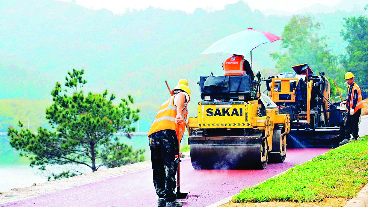     最美旅游公路（龙门段）X219线沙迳至麻榨段，21公里骑行绿道初见雏形。