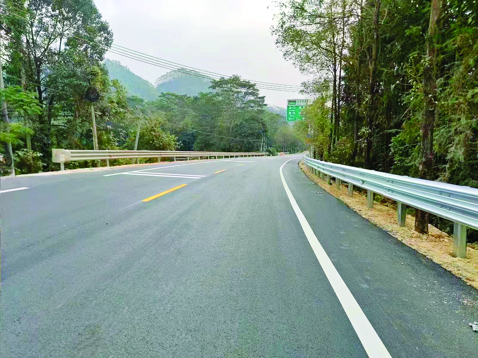     省道259线博罗县石下山至桔子旱桥段升级改造工程完工。    公庄镇供图