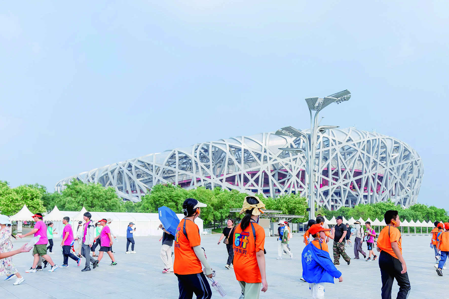     奥林匹克公园鸟巢体育场。