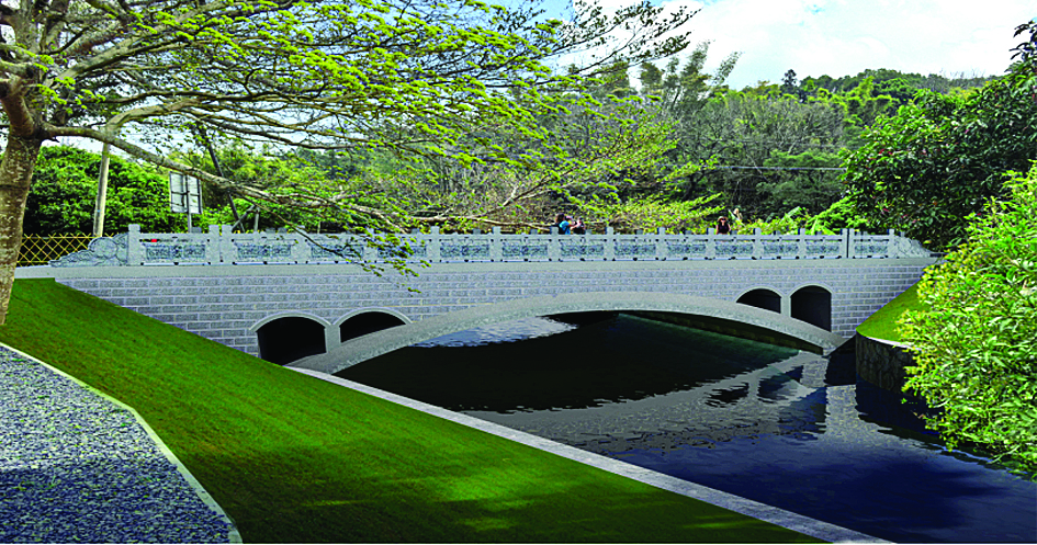     湖秋忽新桥效果图。惠州日报记者许文昌 摄