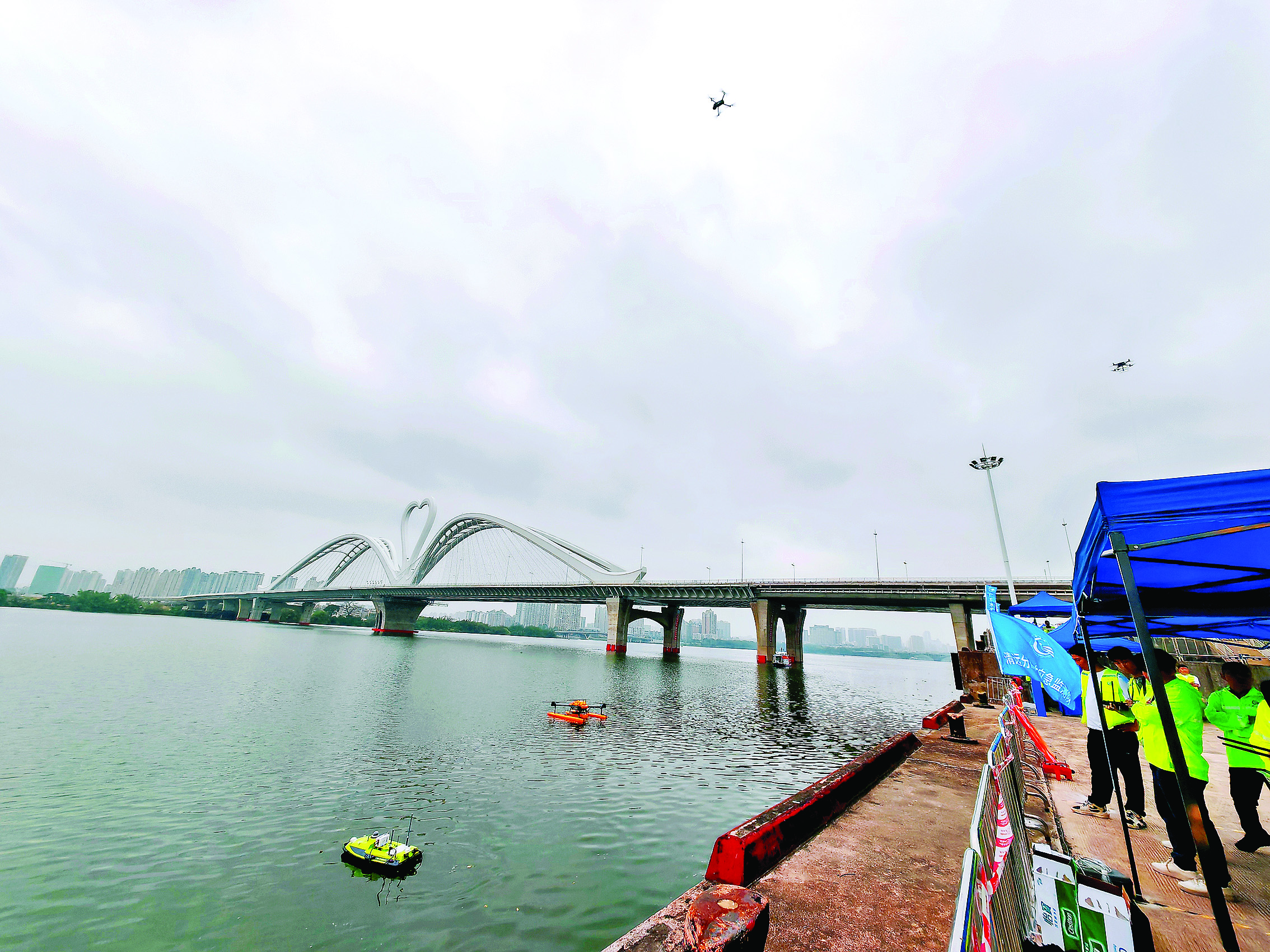     演练现场。惠州日报记者陈春惠 摄