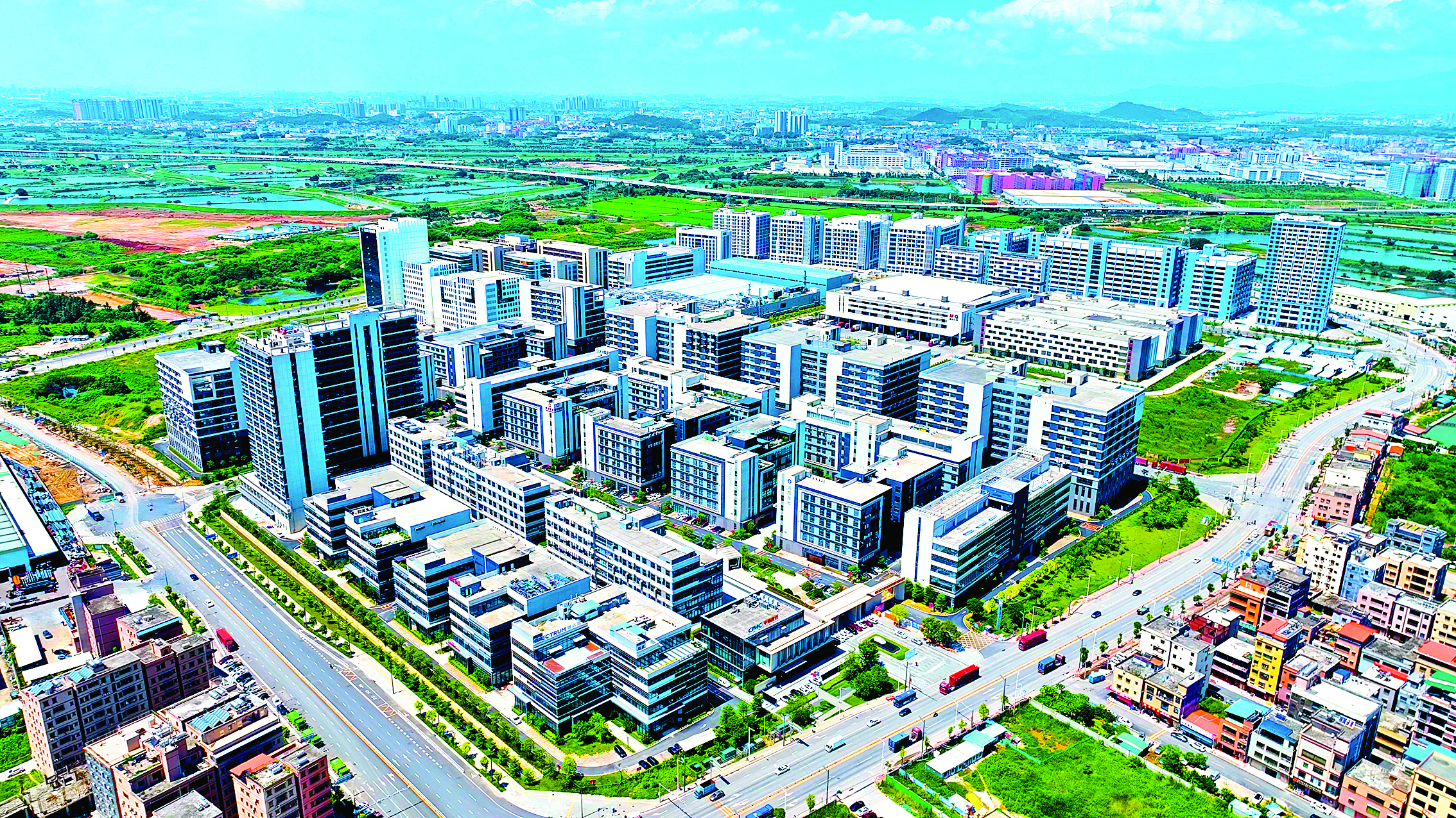     沥林镇加速构建“北部工业新城”。这是中集智谷产业平台。    惠州日报记者邱舒婷 通讯员陈静 摄