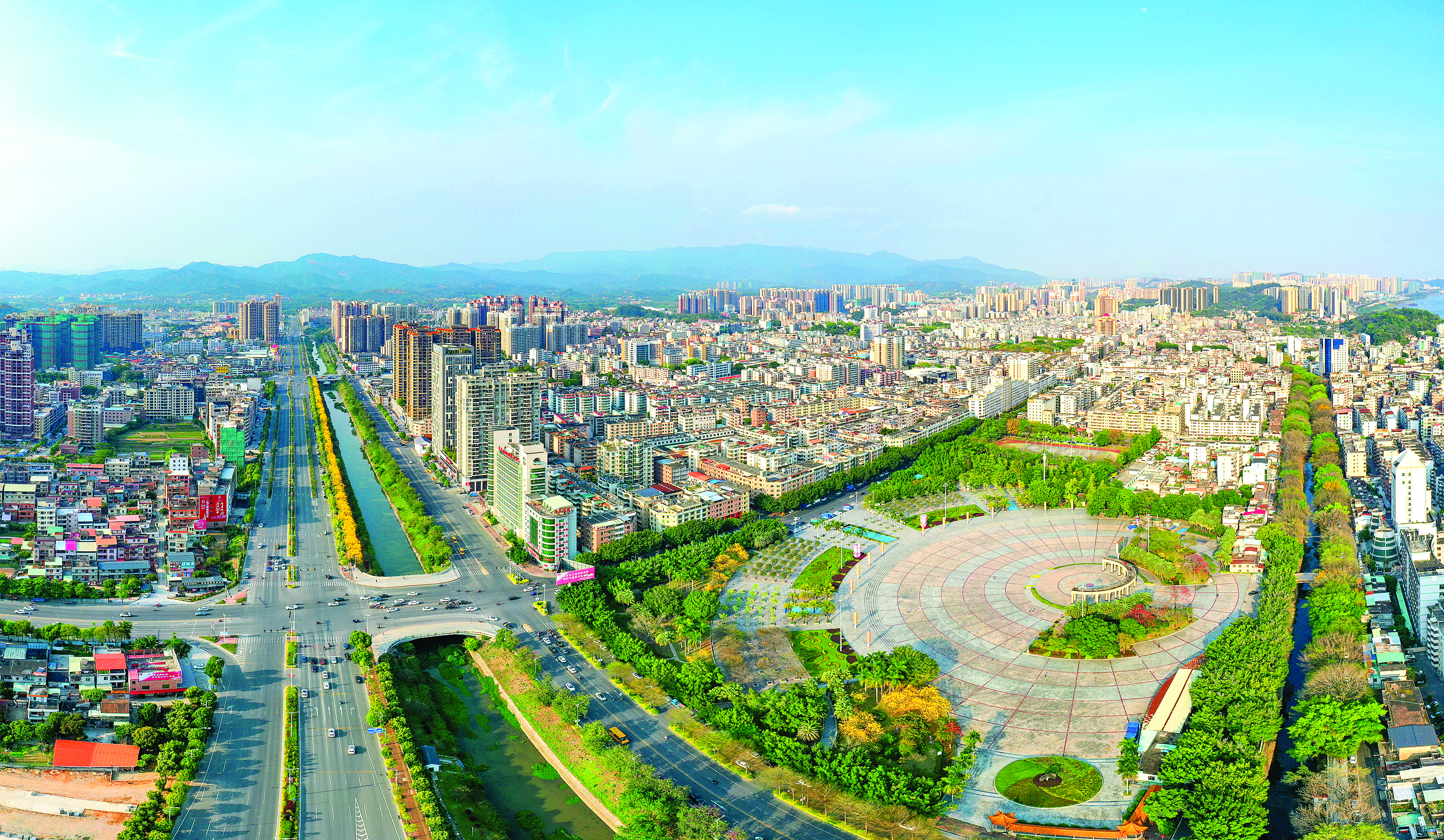     航拍博罗县城。惠州日报记者汤渝杭 摄