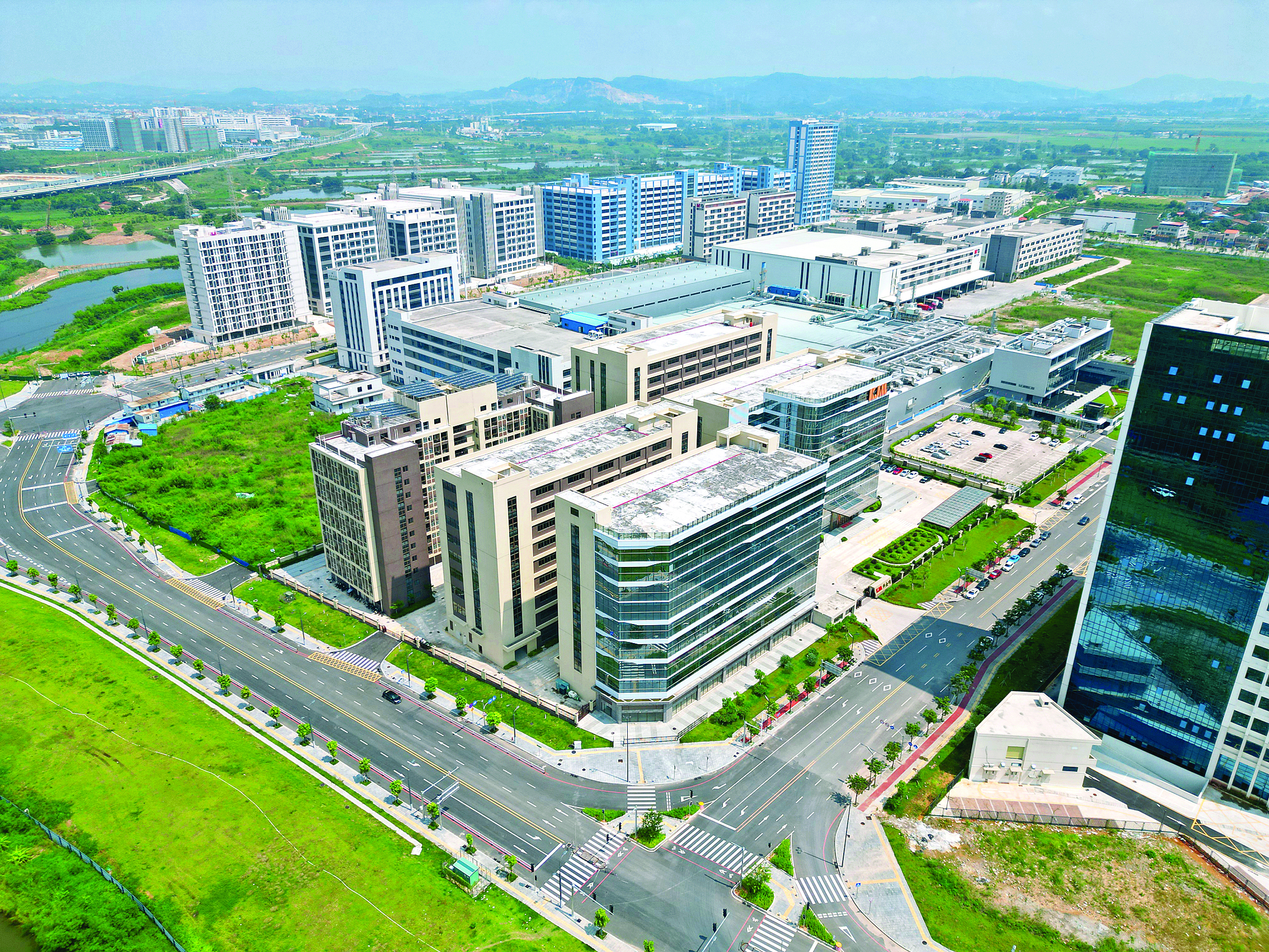     广东（仲恺）人工智能产业园西部航拍图。