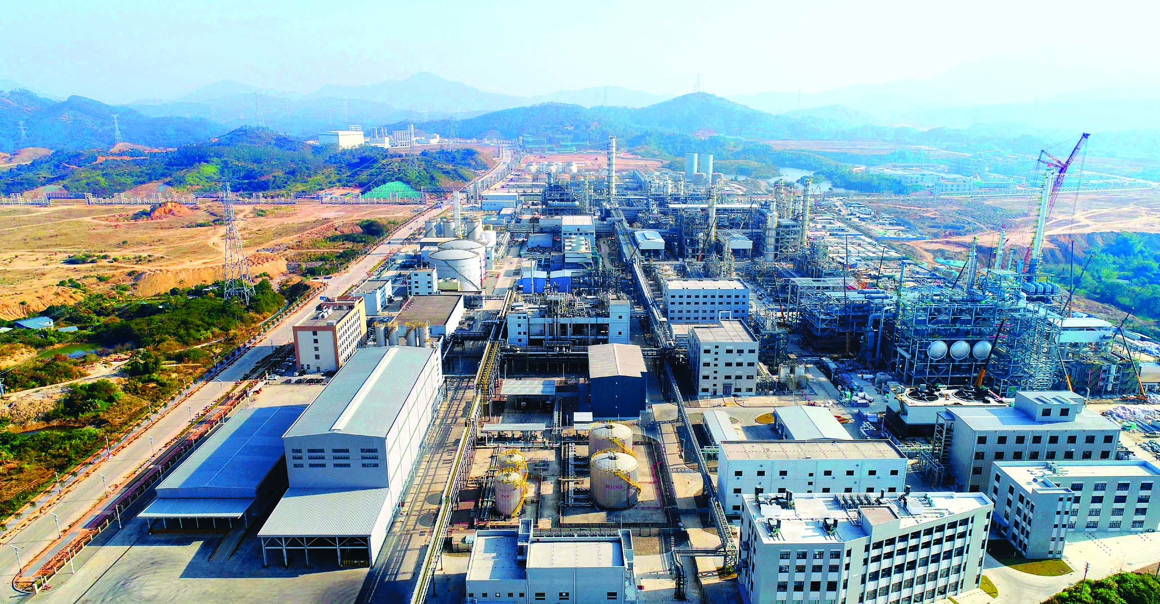     惠州新材料产业园各项目建设如火如荼。惠州日报记者杨建业 摄