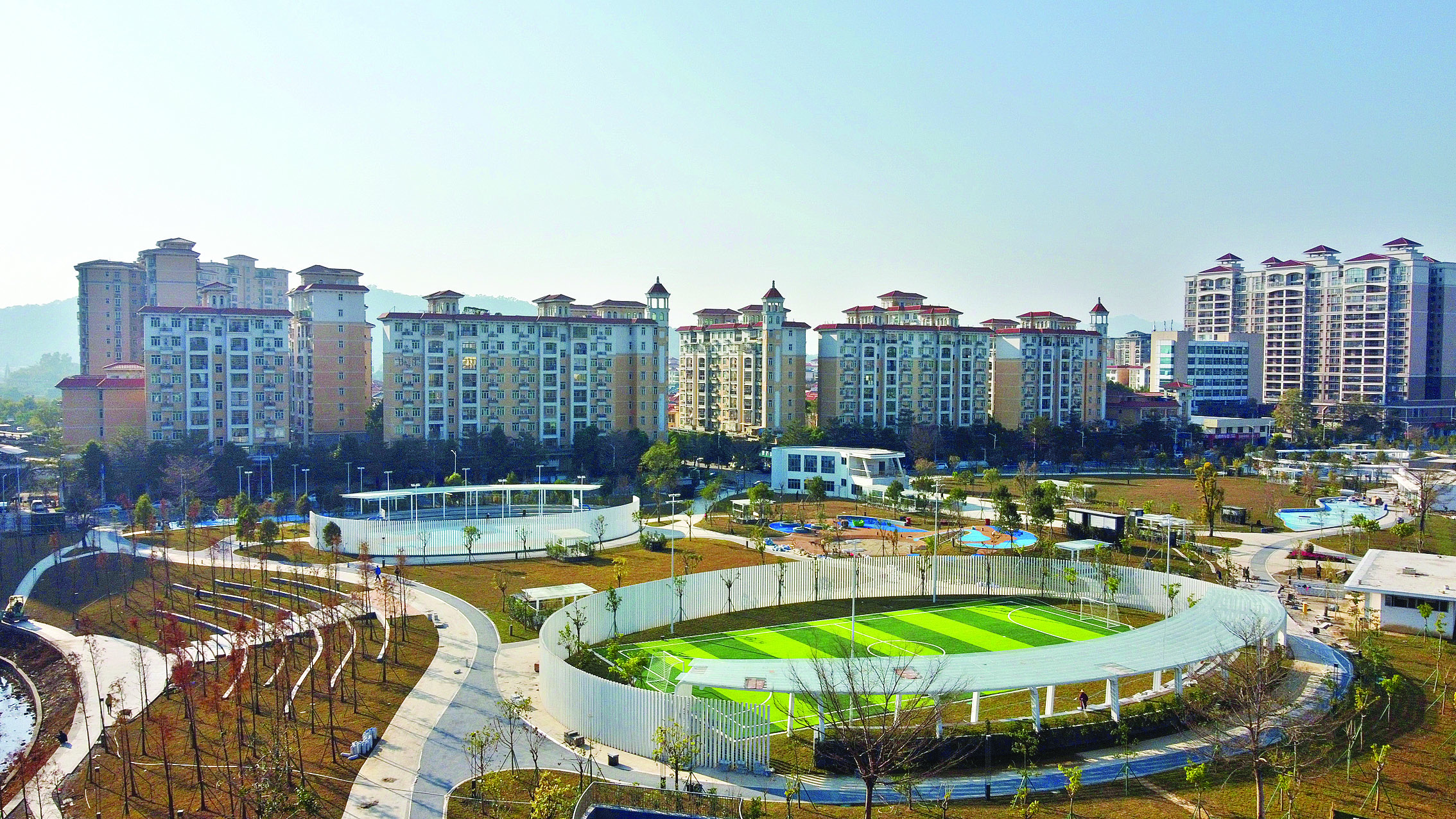     龙门游龙公园。图片由龙门县融媒体中心提供