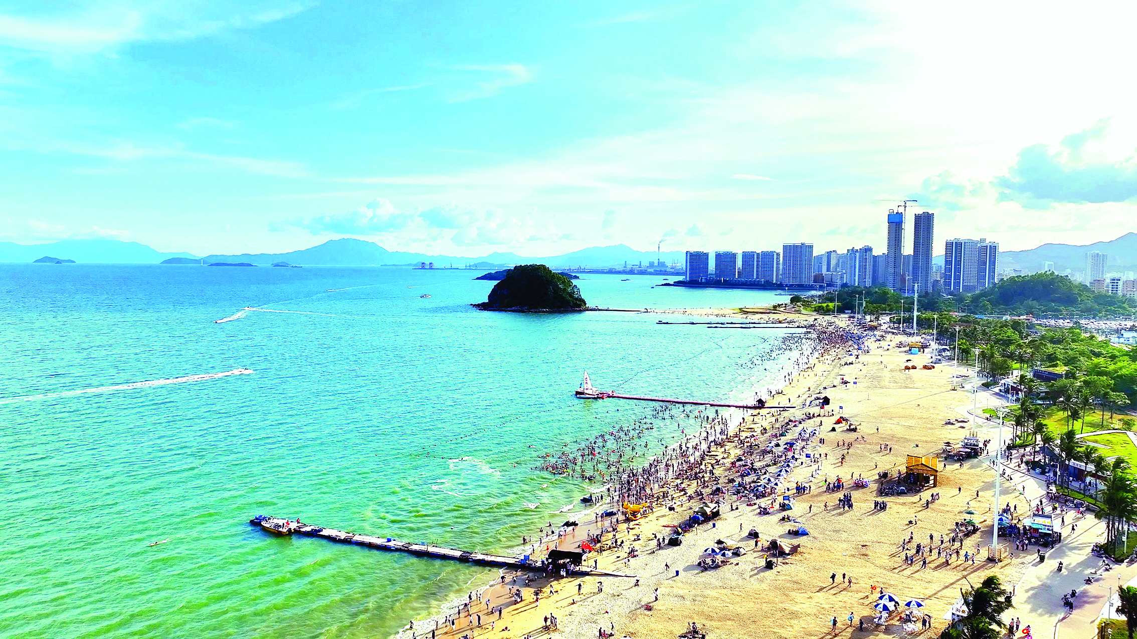     大亚湾霞涌黄金海岸。