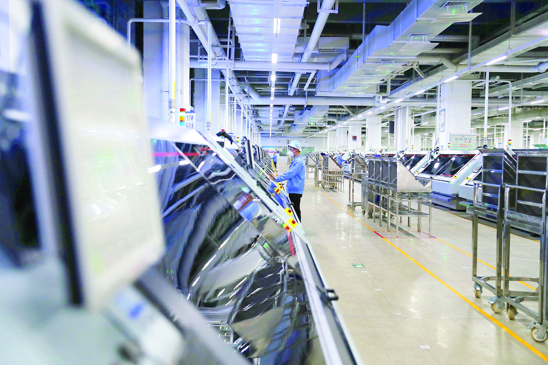     胜宏科技(惠州)股份有限公司生产车间。惠州日报记者杨建业 摄