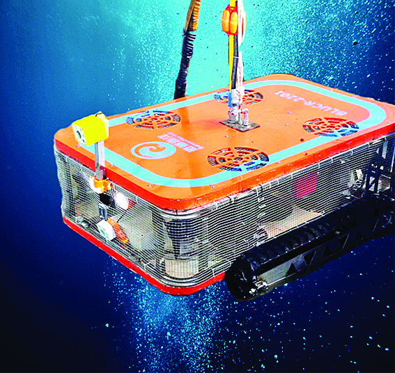     水下智能清刷机器人。图片由哈尔滨工程大学团队提供