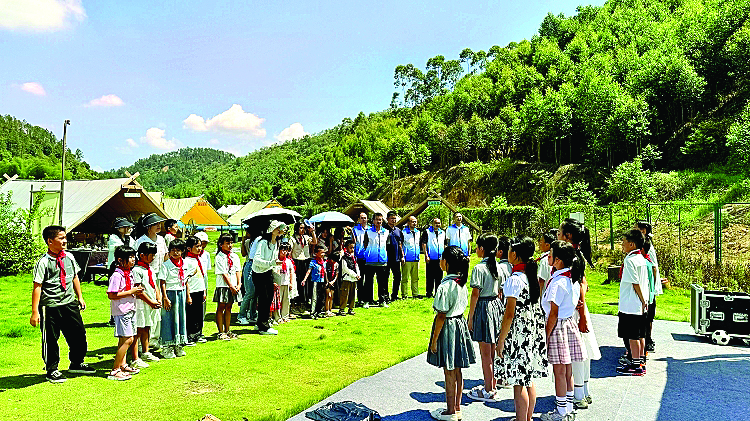     研学活动现场。    惠州日报记者蔡伟健 特约通讯员朱庆雄 摄