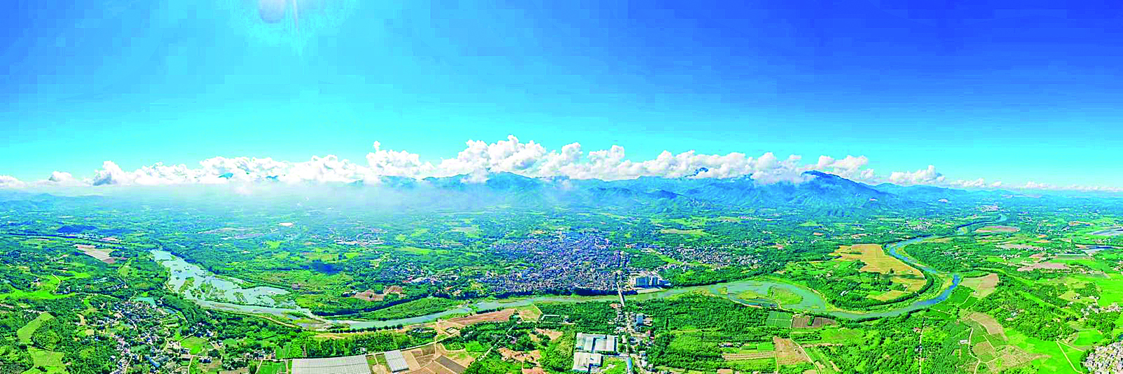     多祝镇全景图。（资料图片） 多祝镇供图