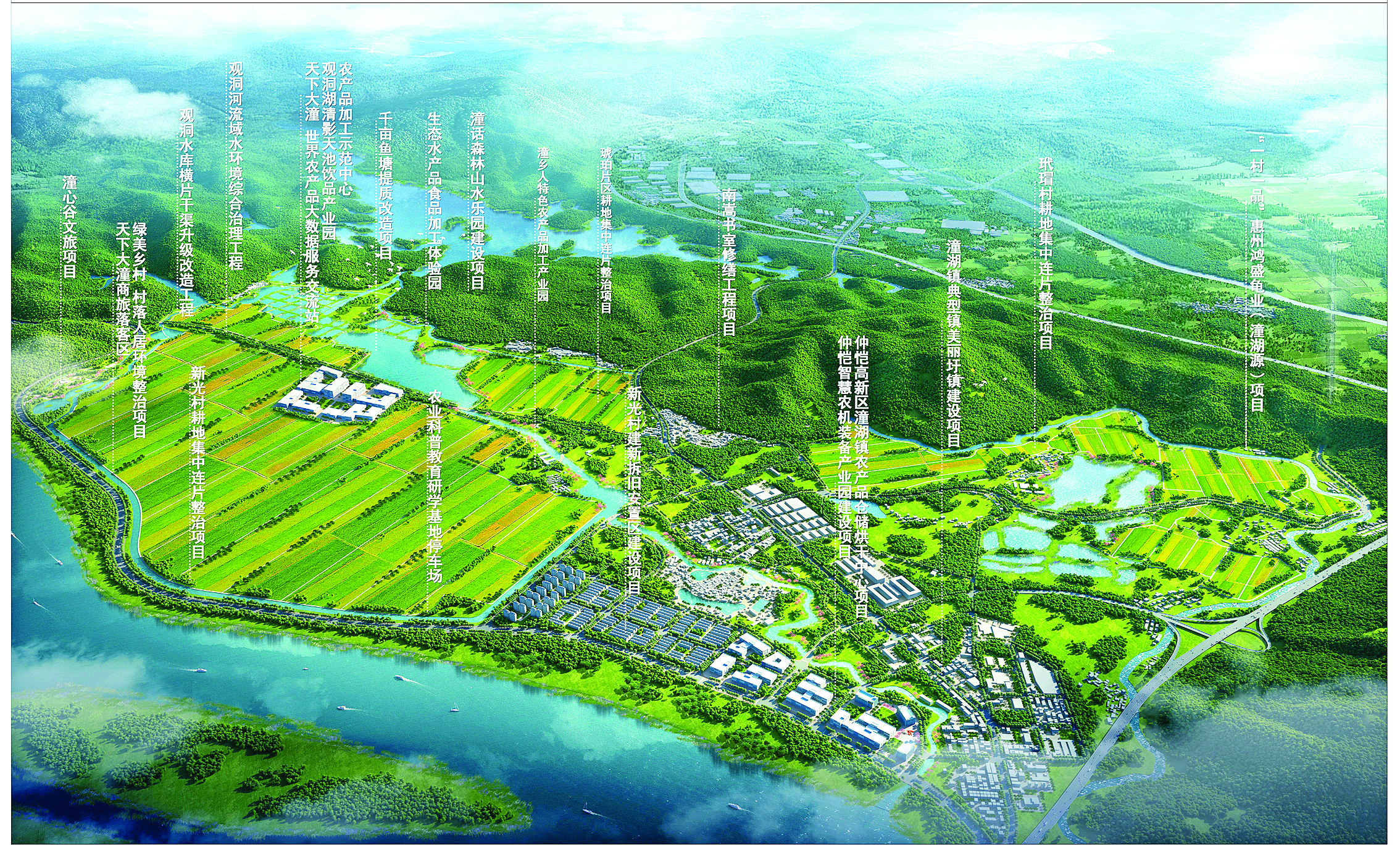     仲恺高新区全域土地综合整治项目效果图。