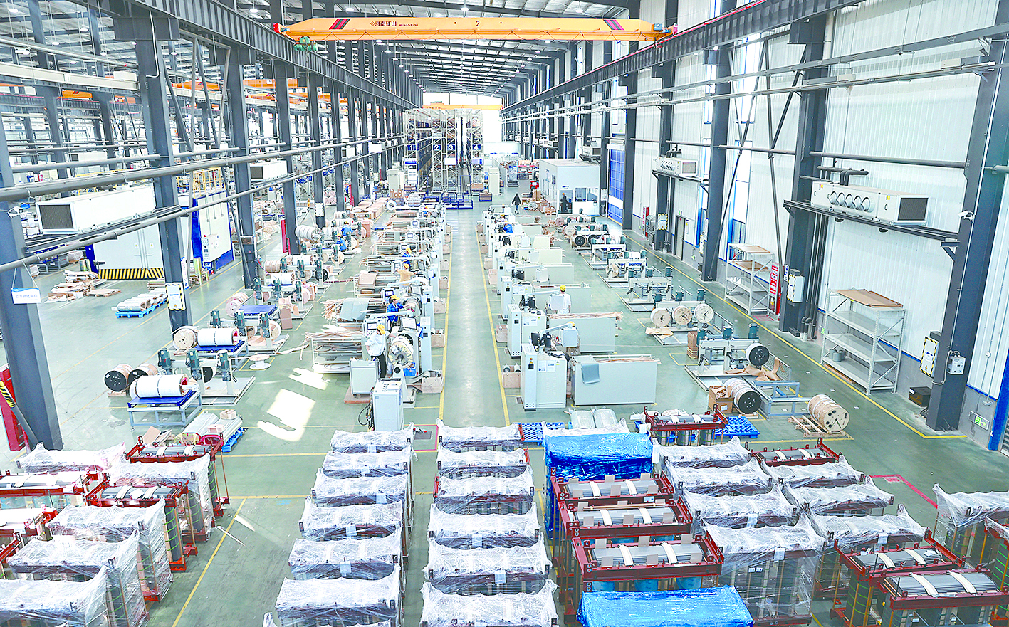 <p>    吉安伊戈尔磁电科技有限公司智能制造数字化工厂车间。</p>