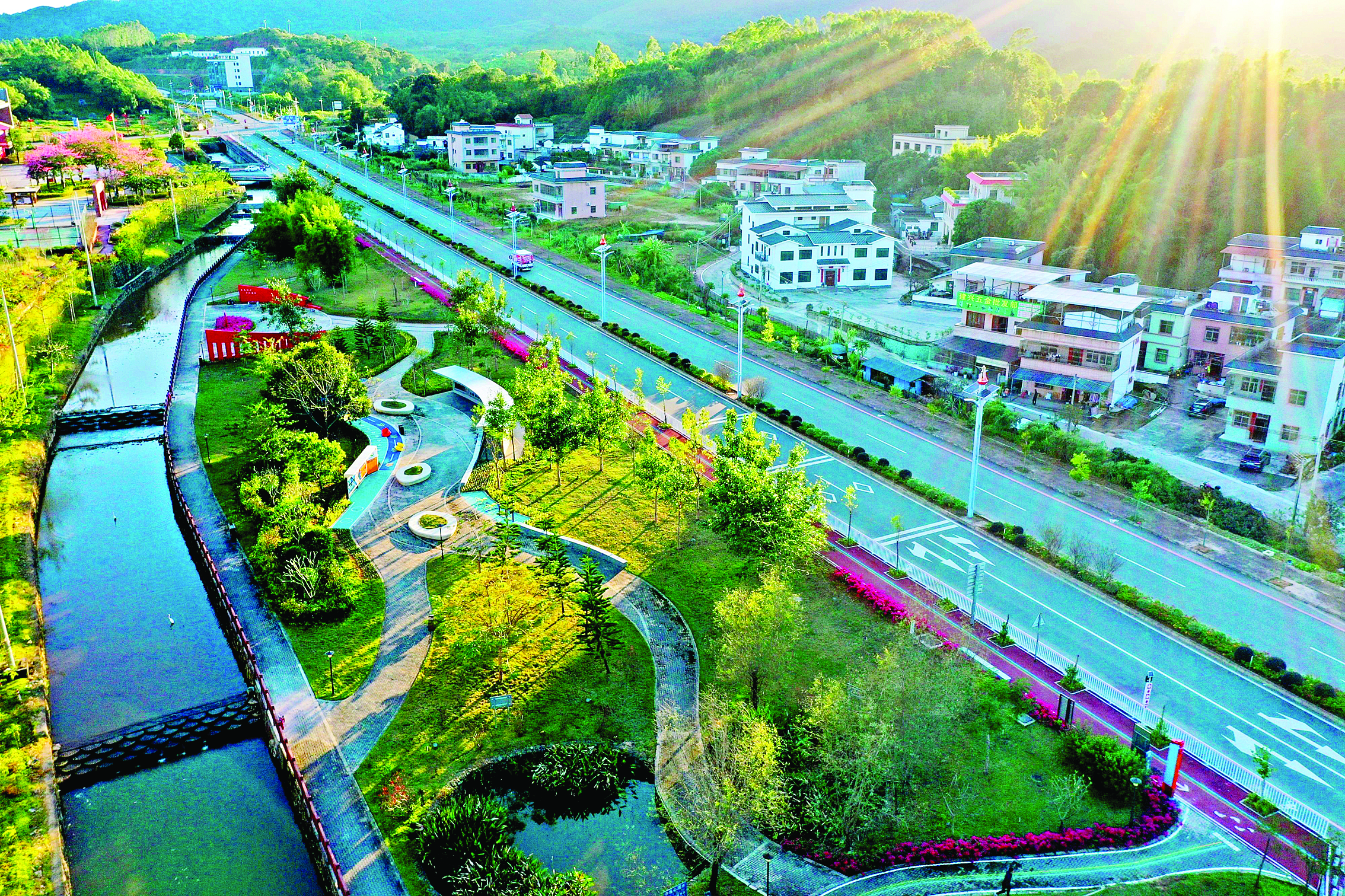     “七个一”项目刷新高潭圩镇“颜值”。本组图片 高潭镇提供