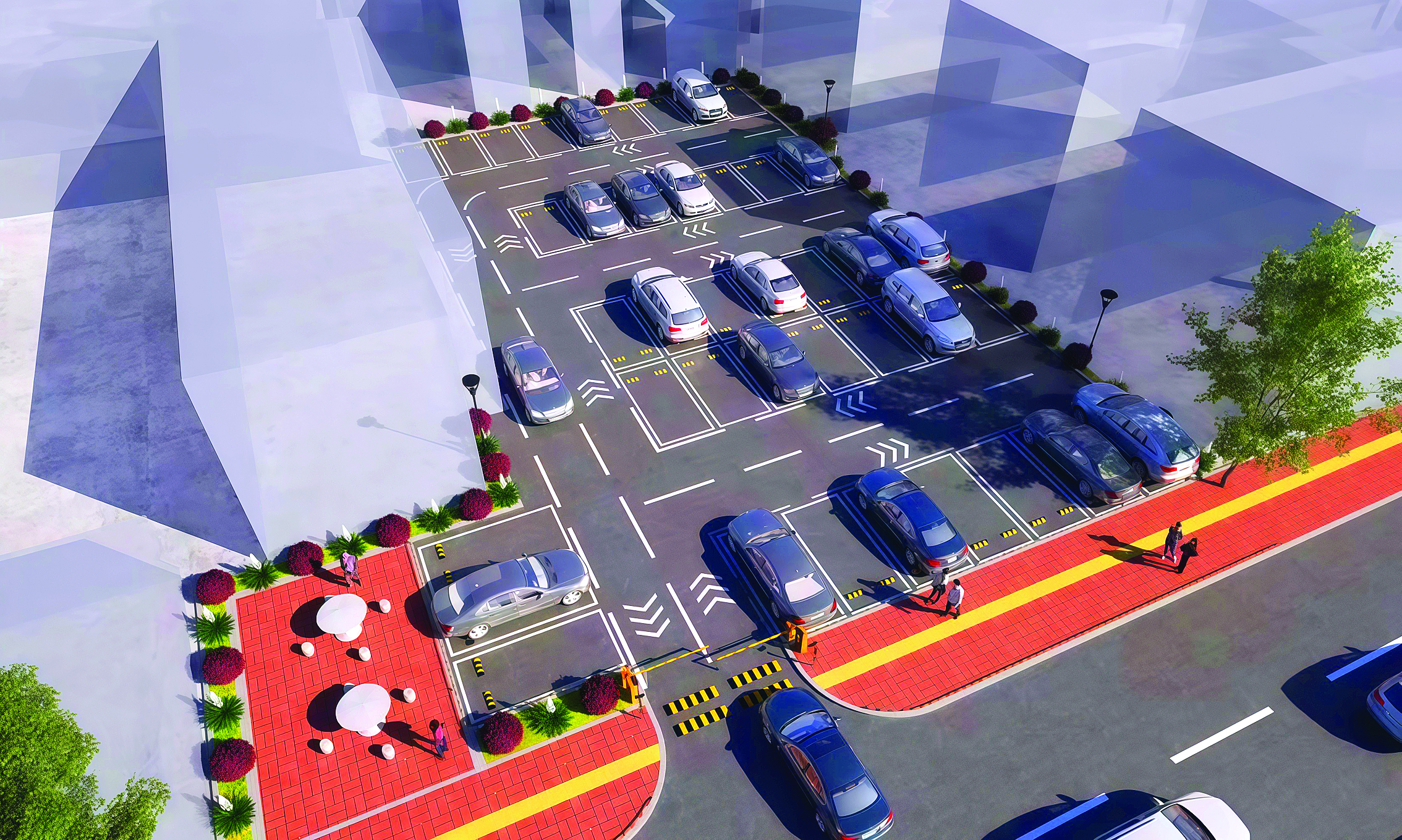     文化路停车场效果图。惠州日报记者黄宇翔 翻拍