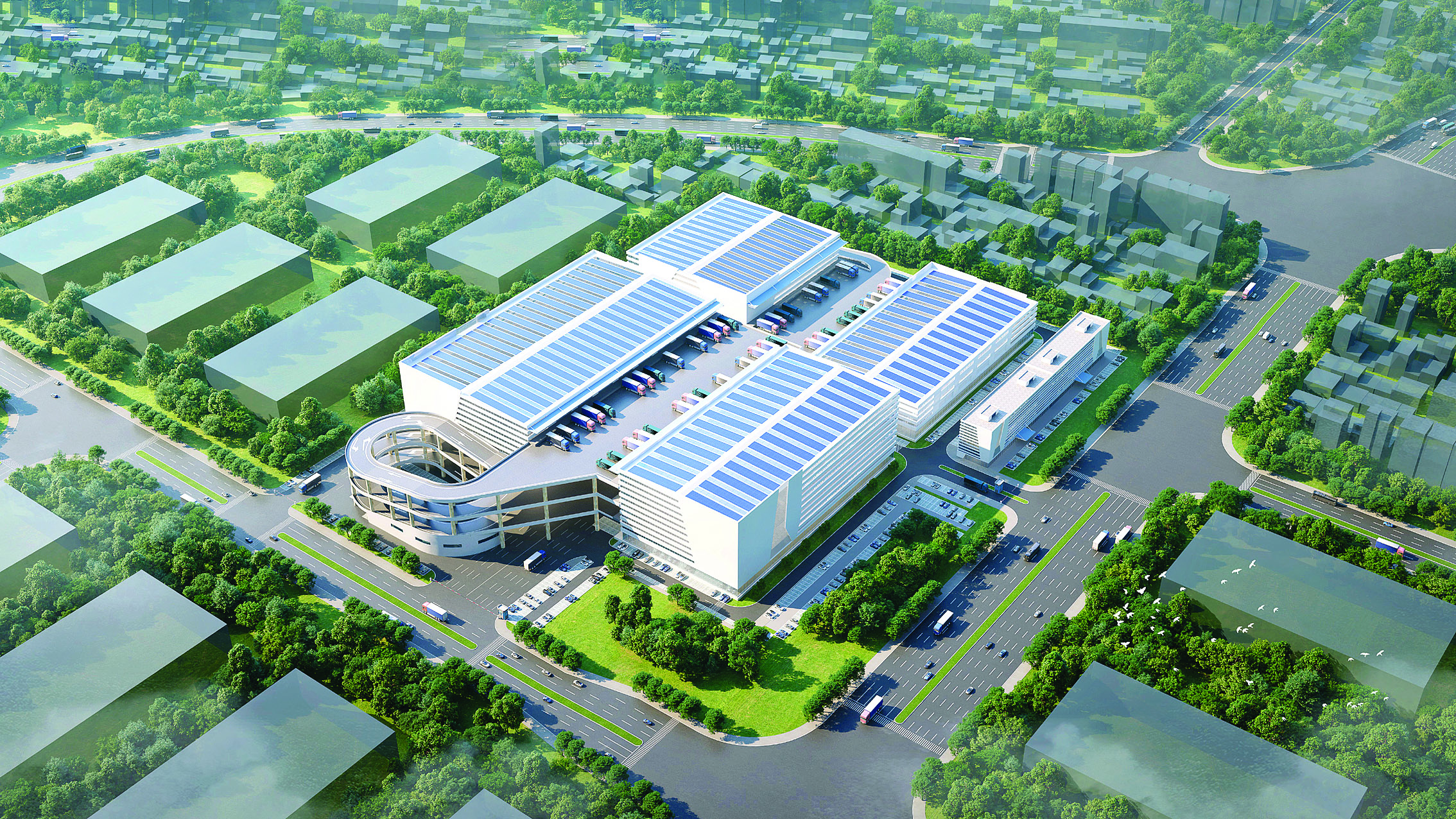     大亚湾石化产业配套综合物流园（效果图）。