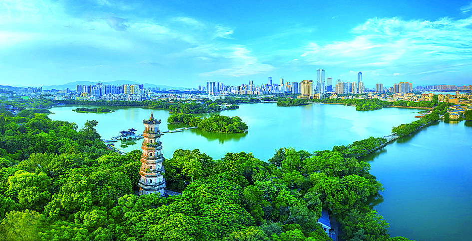     西湖泗洲塔。 惠州东江图片社供图