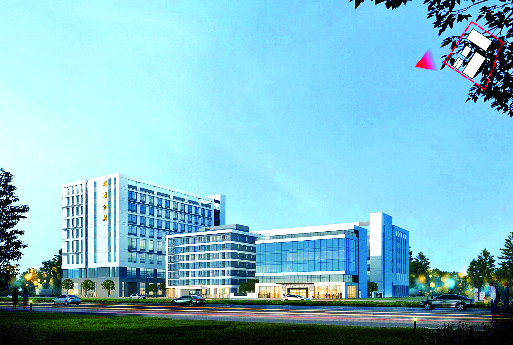     泰冠金属新建项目效果图(翻拍)。惠州日报记者卢泓宇 通讯员泰美宣 摄