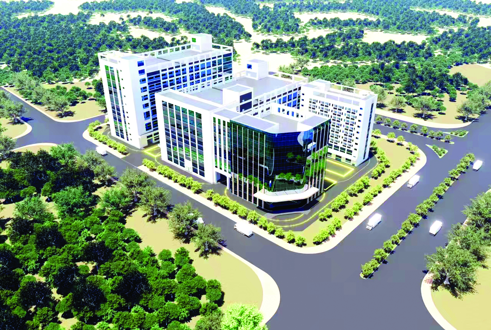     群鑫达项目效果图（翻拍）。