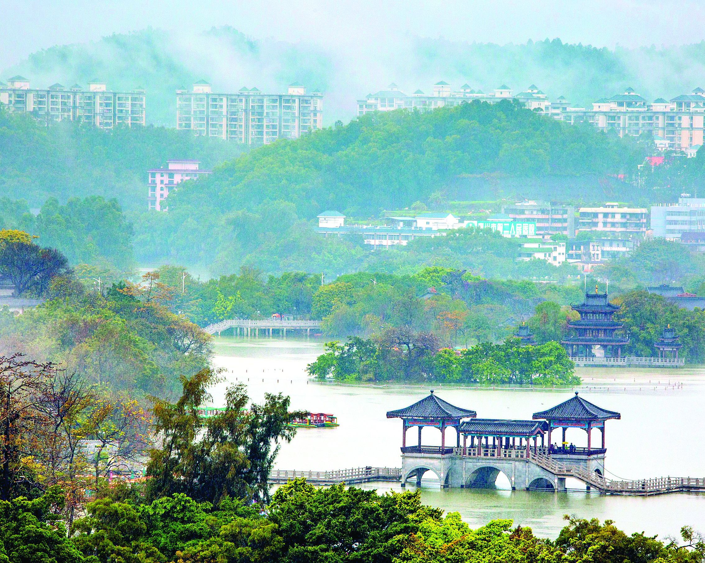     惠州西湖风光。惠州东江图片社供图
