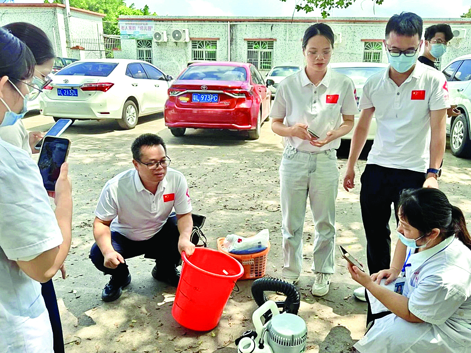     惠东县疾控中心到乡镇开展培训。 惠州日报记者洪鹊儿 摄