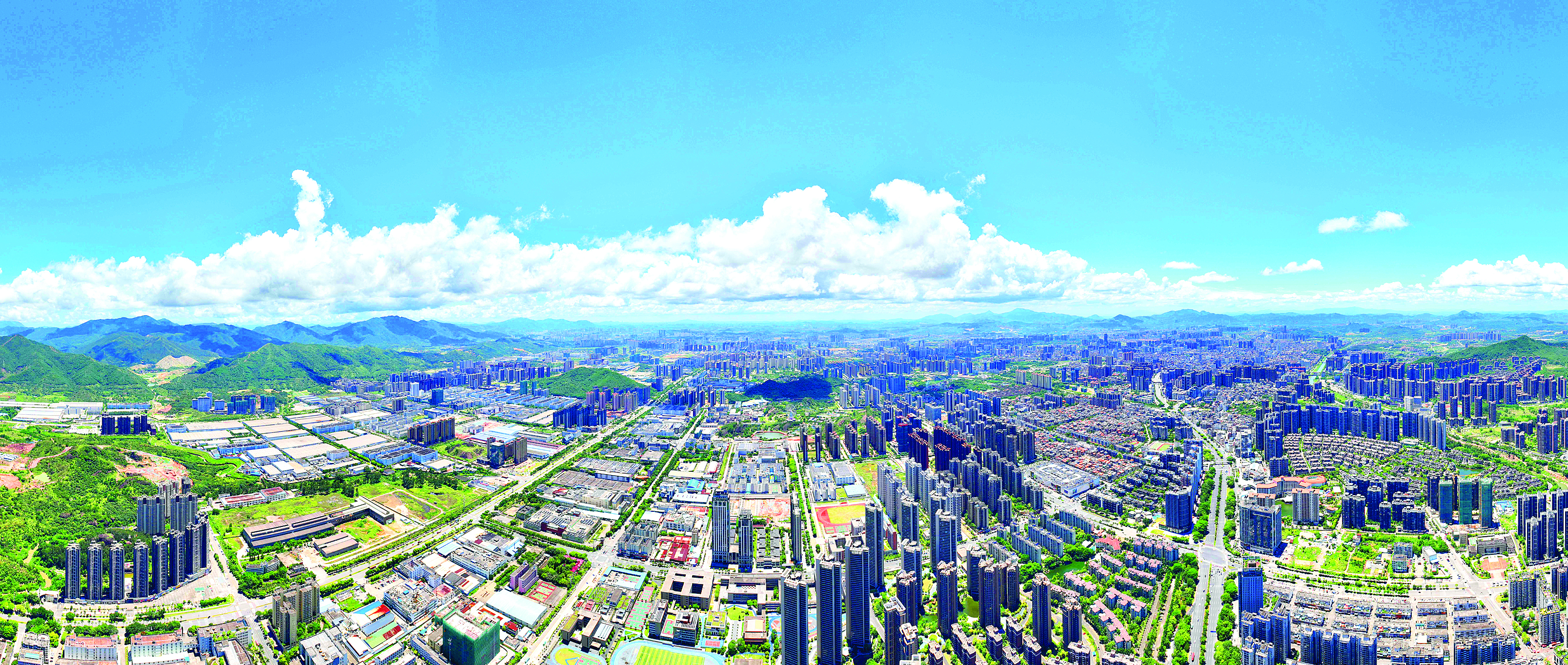     西区街道航拍图。 惠州日报记者黄旭新 摄