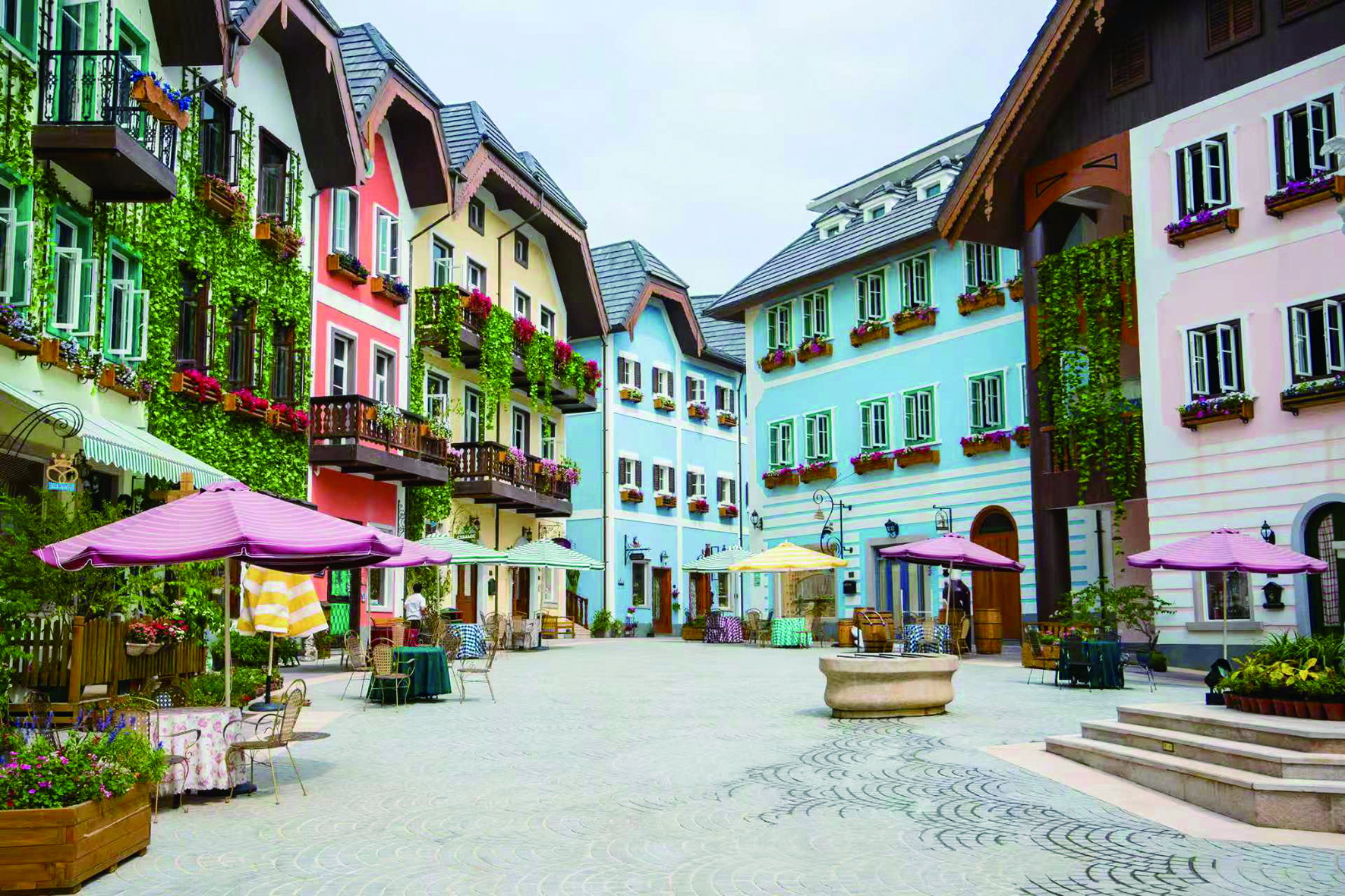     五矿哈施塔特文旅小镇。