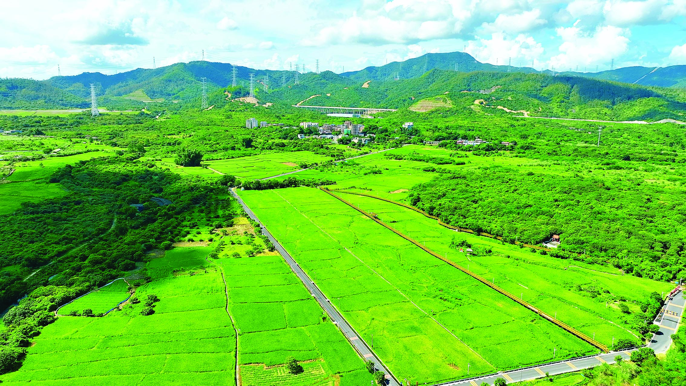     上角村美丽田园。惠州日报记者谢伟鑫 摄