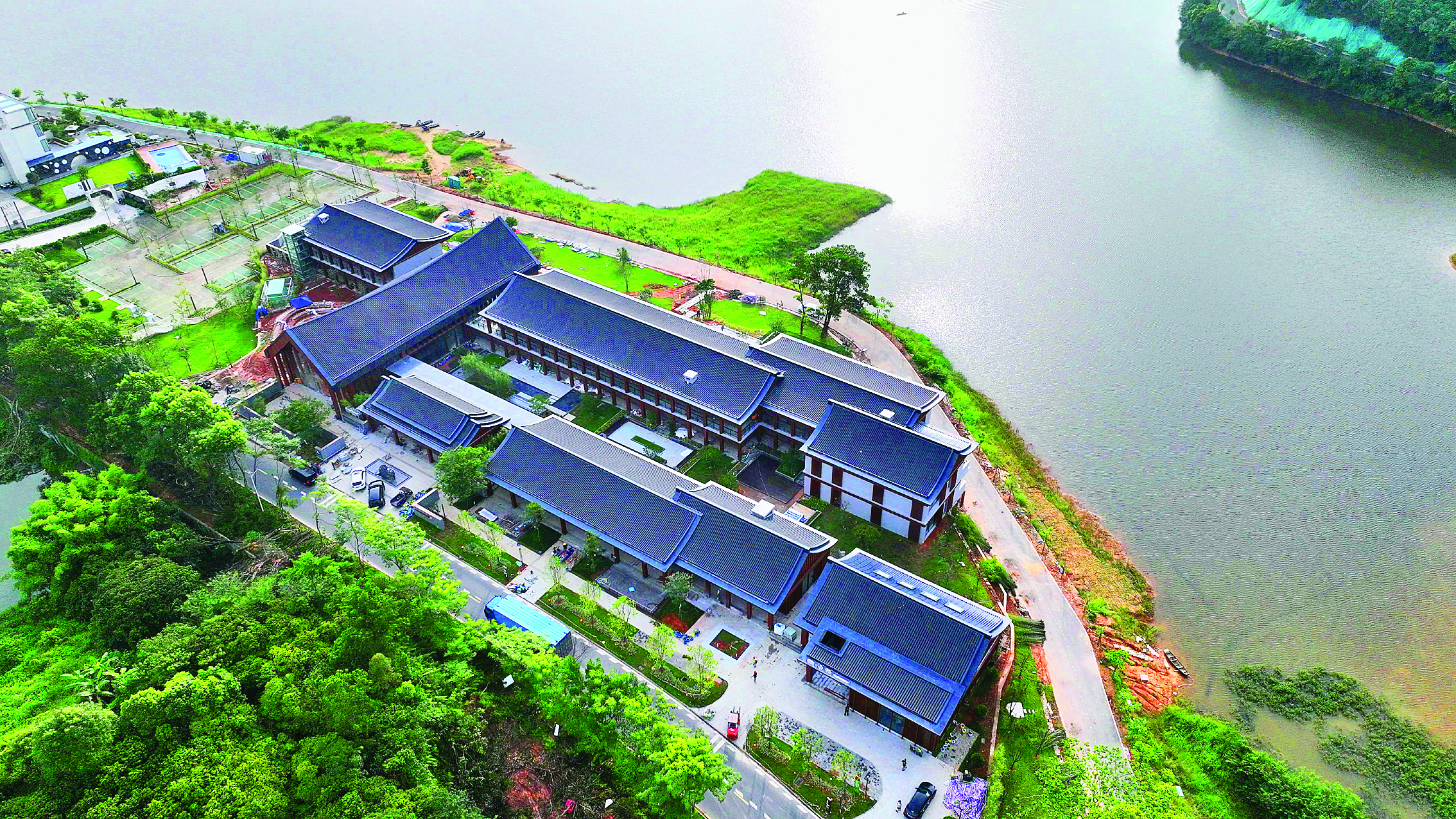     显岗水库驿站。惠州日报记者杨建业 通讯员林承昊 摄