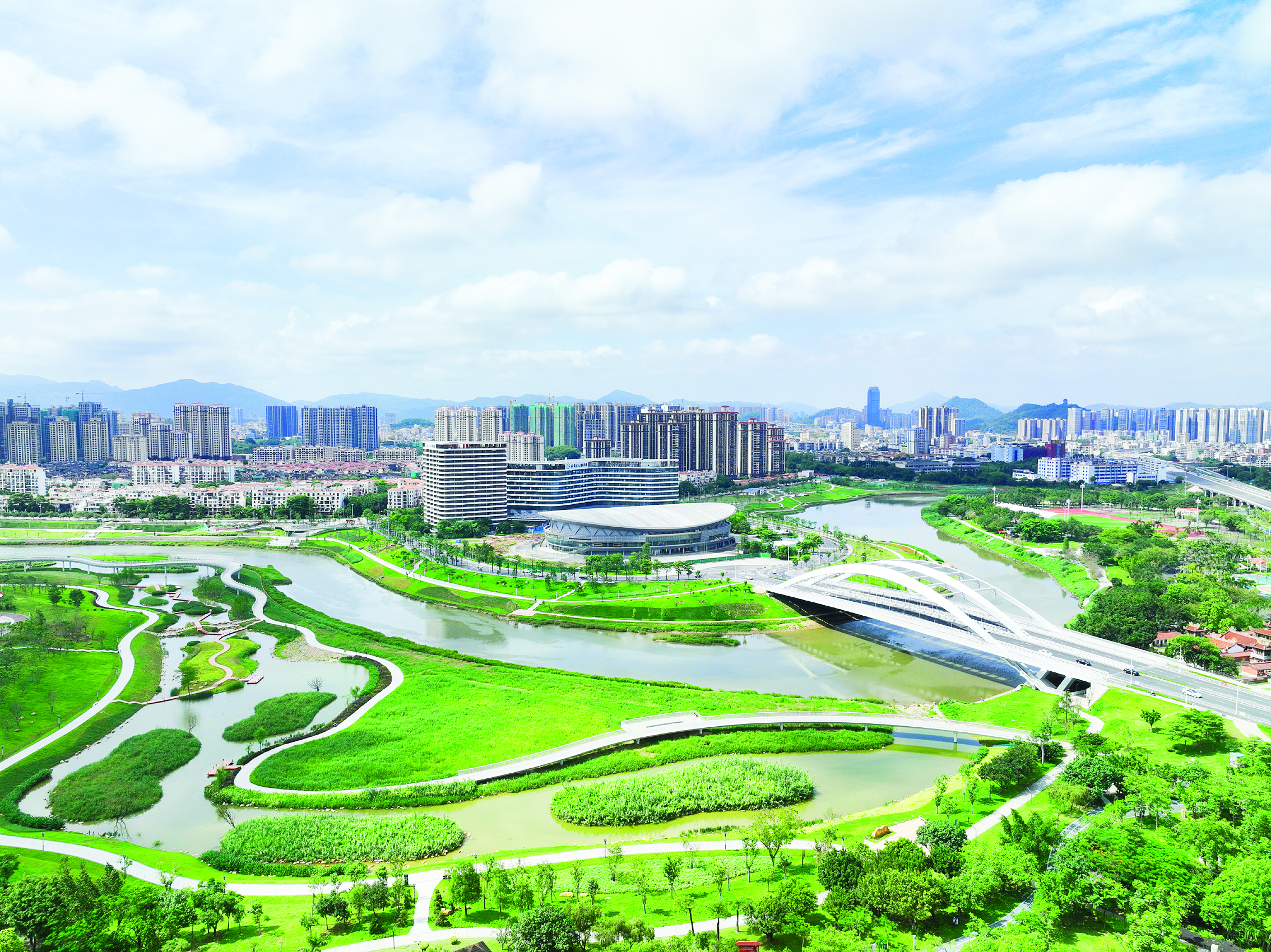     淡水半岛滨水公园。