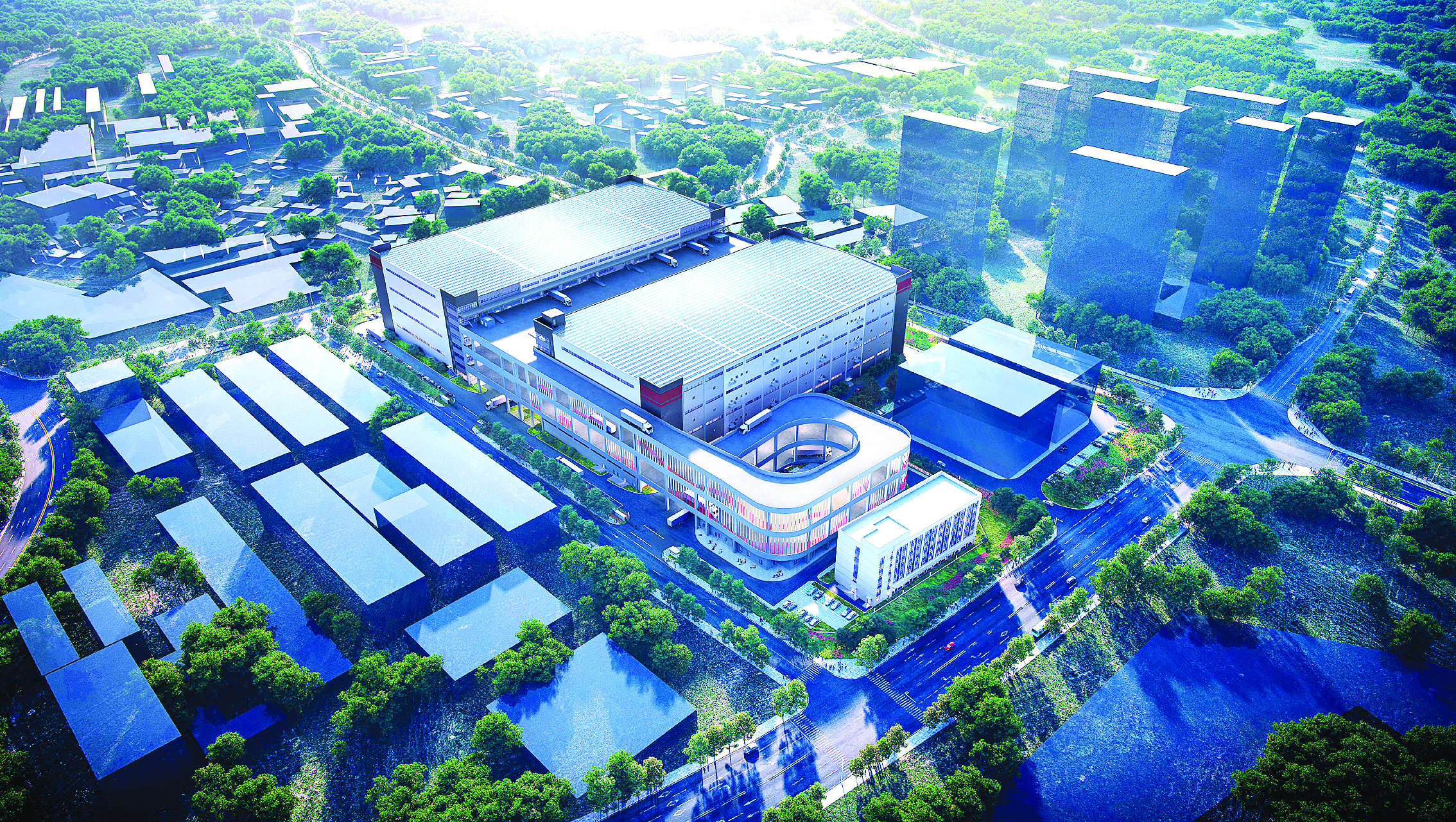 <p>    金吉星粤港澳大湾区新能源、新型储能设备商贸总部项目效果图。               本版图片 通讯员谢燕玲 提供</p>