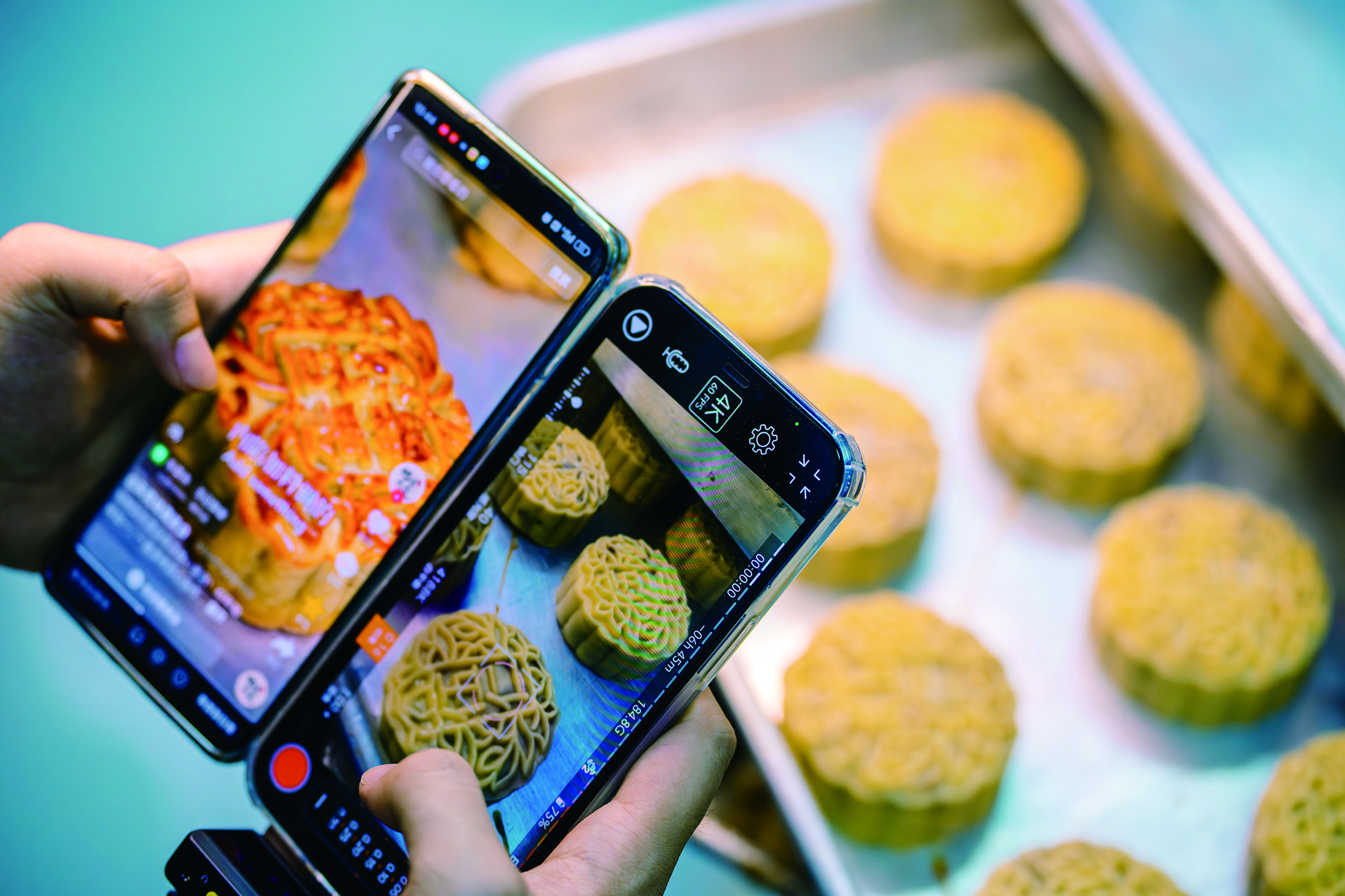     各式各样的月饼美味可口。