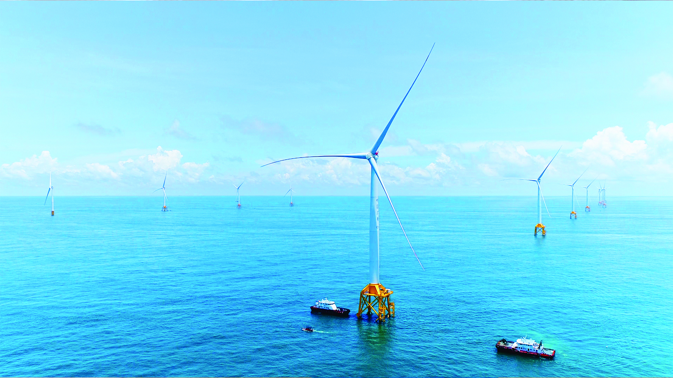 <p>    海上风电。惠州日报记者伍磊 通讯员廖金燕 摄</p>